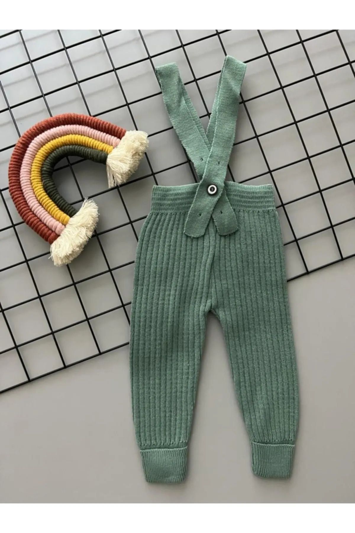 Pijamayo-Flexible Knitwear Unisex Overalls - Cross Strap and Adjustable Length 1