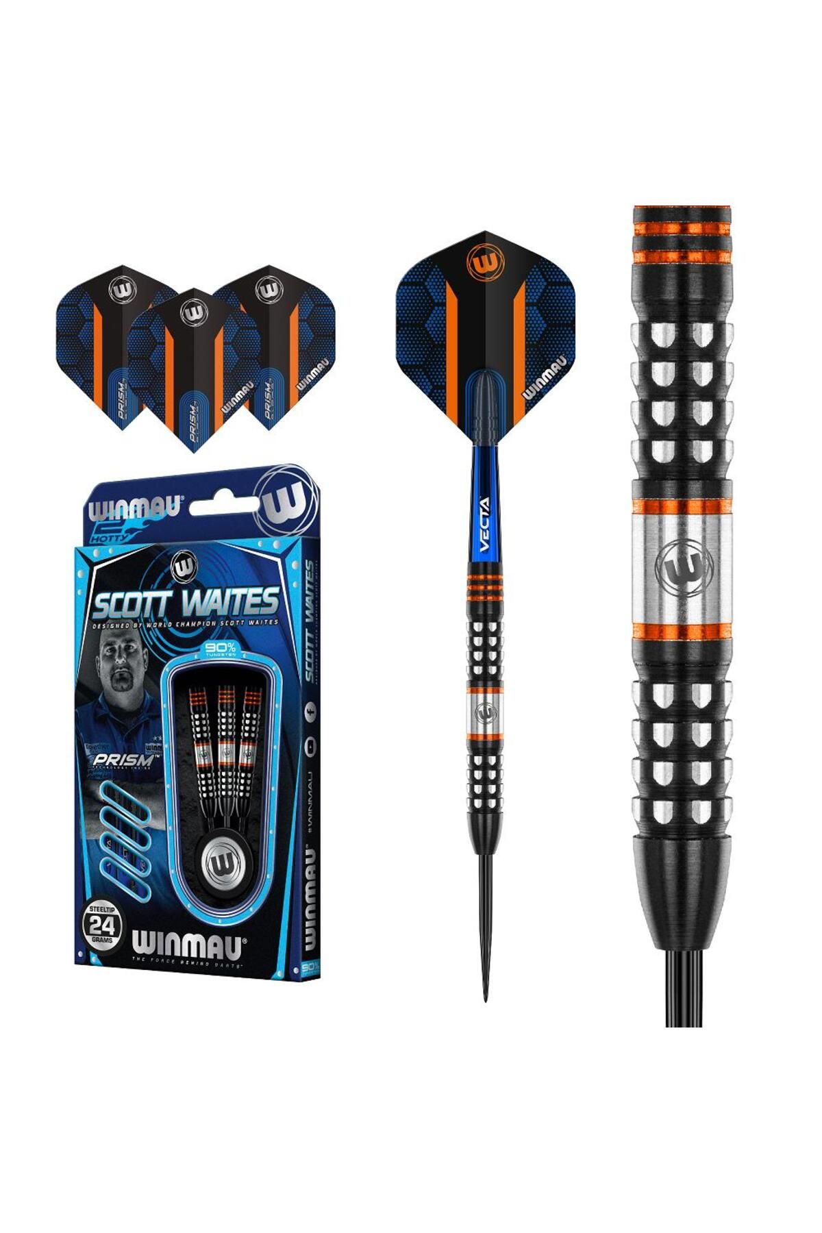 WINMAU Scott Waites 24gr %90 Tungsten Dart Oku