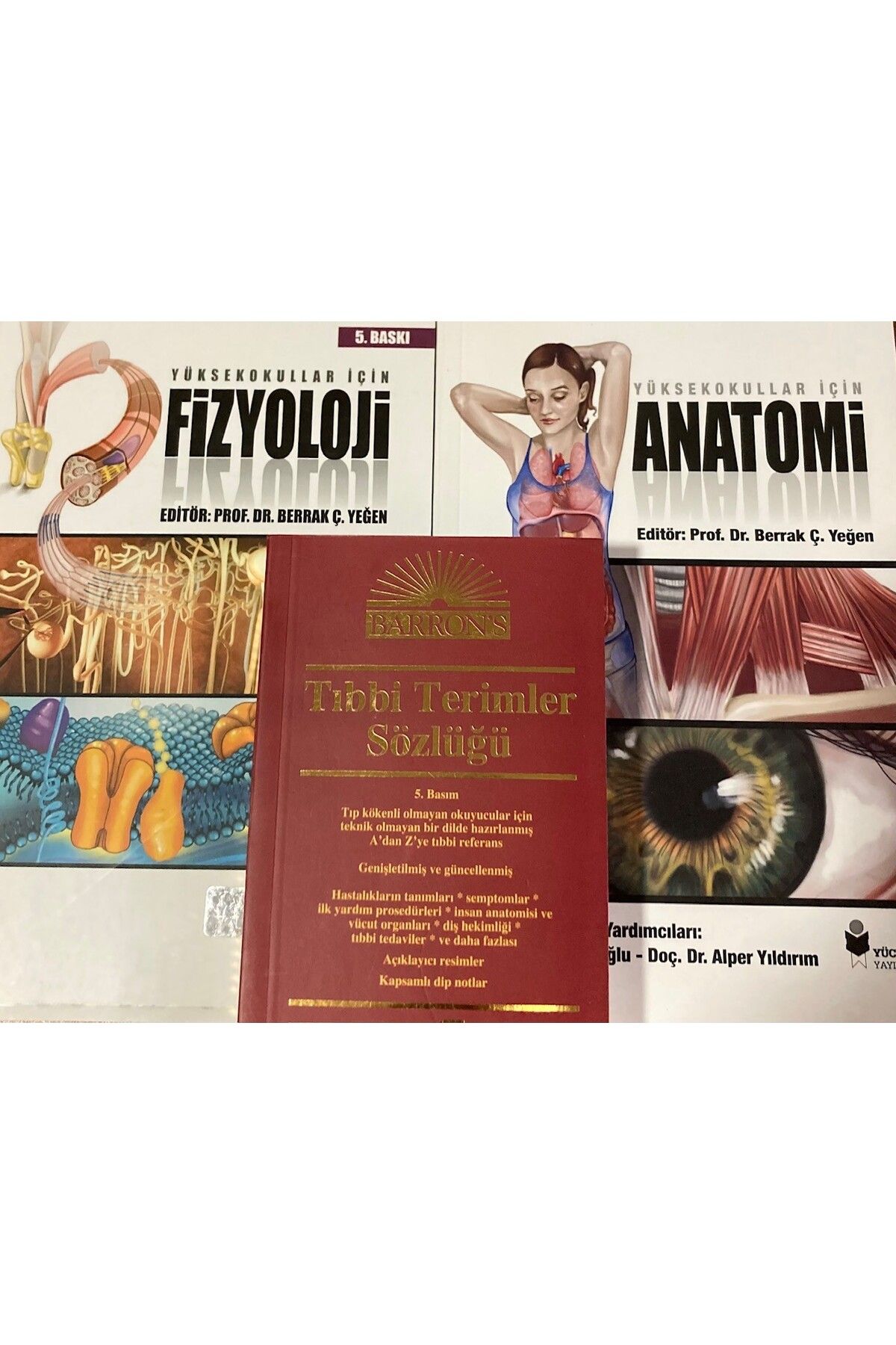 Yüce Yayımları Yüksekokullar İçin Fizyoloji-Anatomi-Tıbbi Terimler Sözlüğü - Prof. Dr. Berrak  Ç. Yeğen