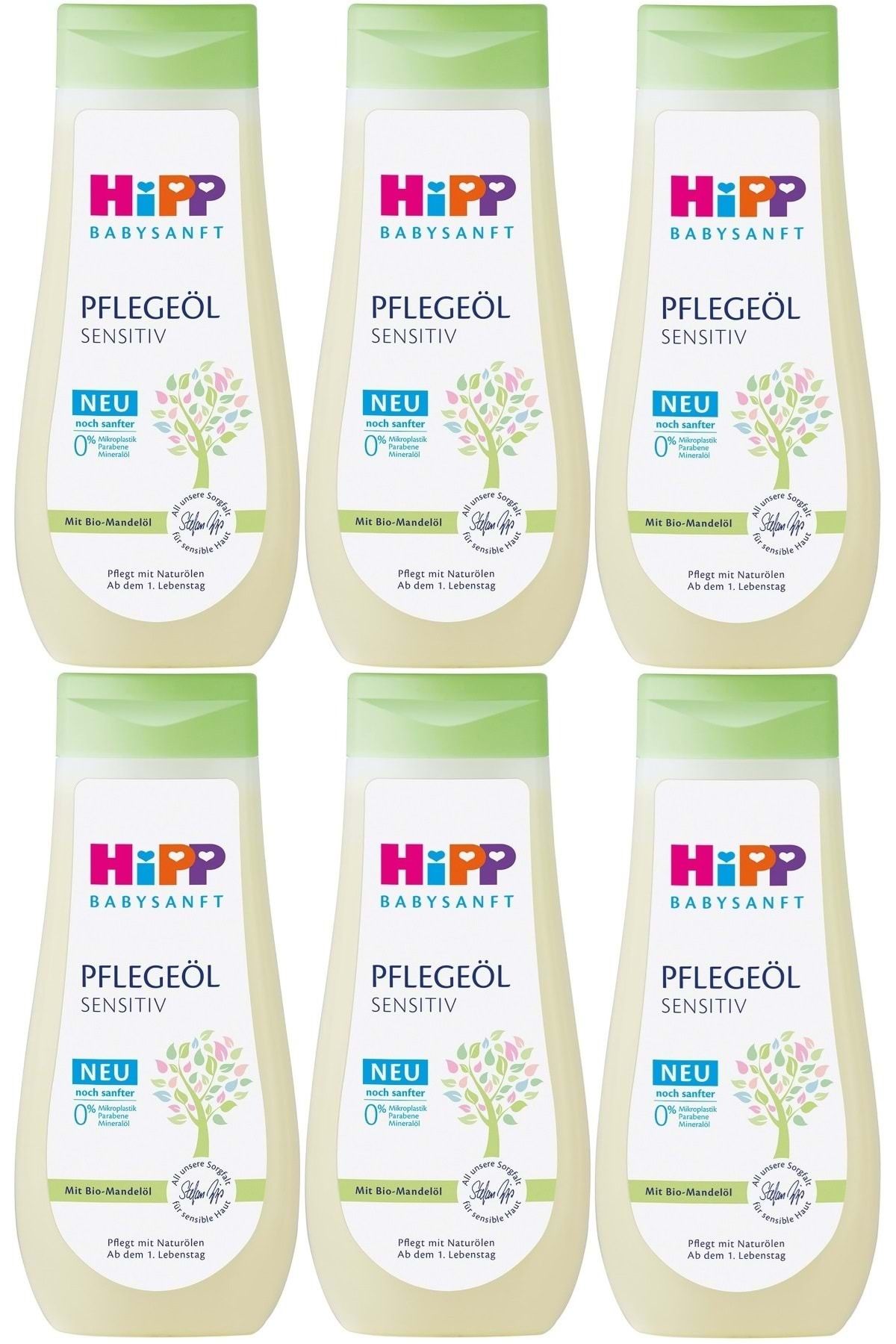 Hipp Babysanft Bebek Bakım Yağı/Pelegeöl Sensıtıv 200ML (6 Lı Set)