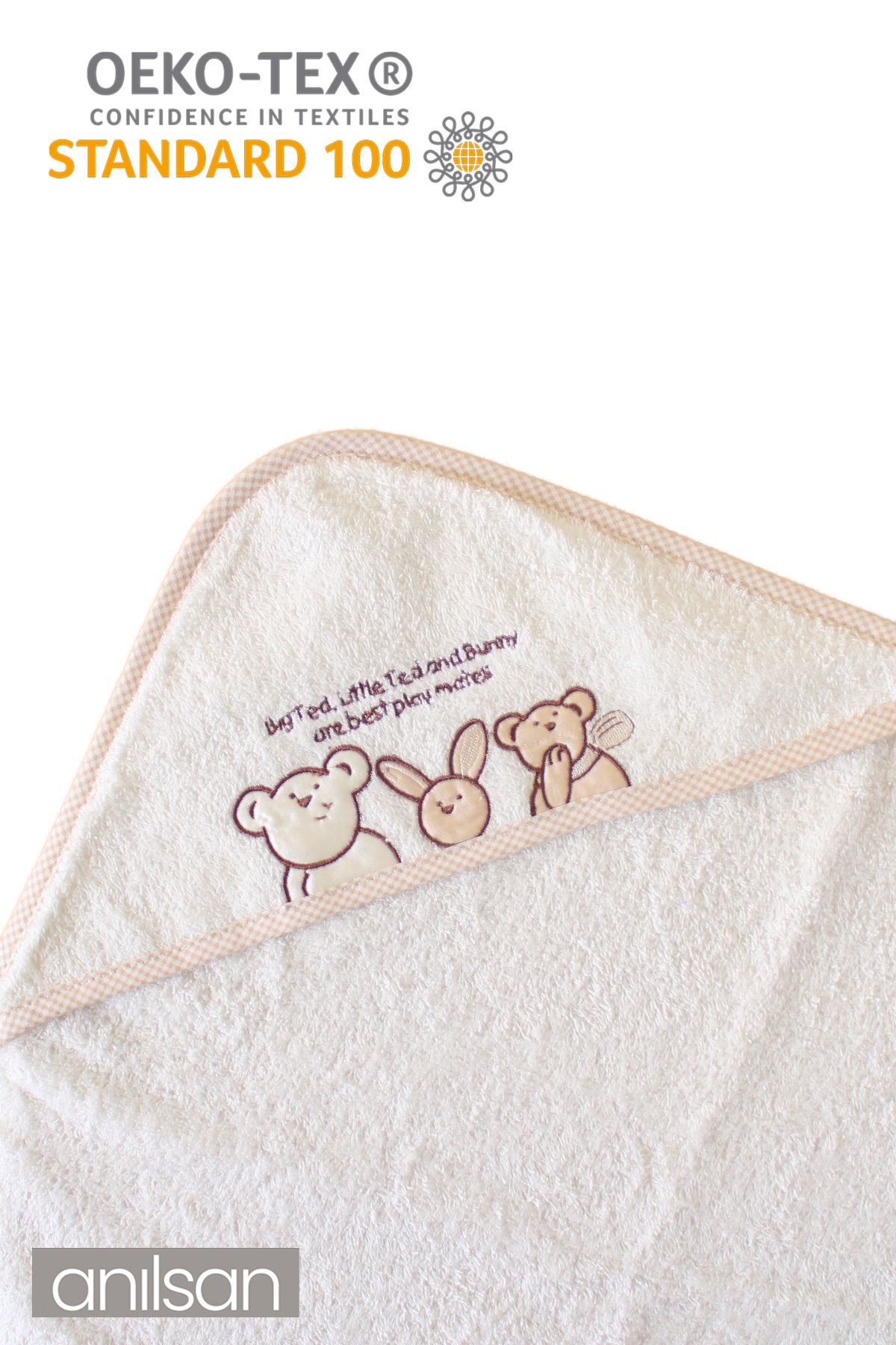 Anılsan-100% Cotton Baby Swaddle Towel - Cute Soft Baby Towel Options 2