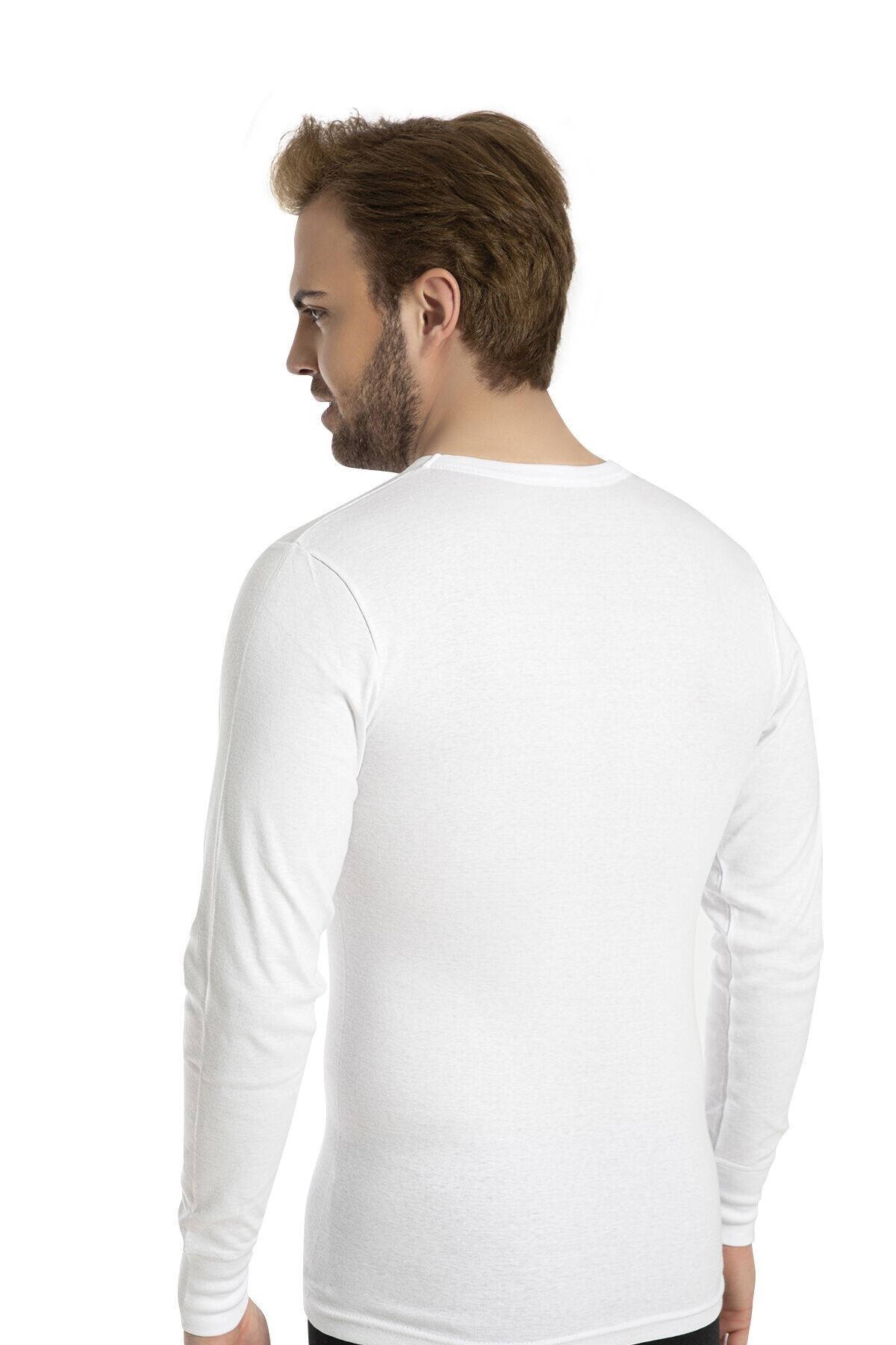 Bross-1028 100% bumbac Body/top pentru bărbați, alb 2
