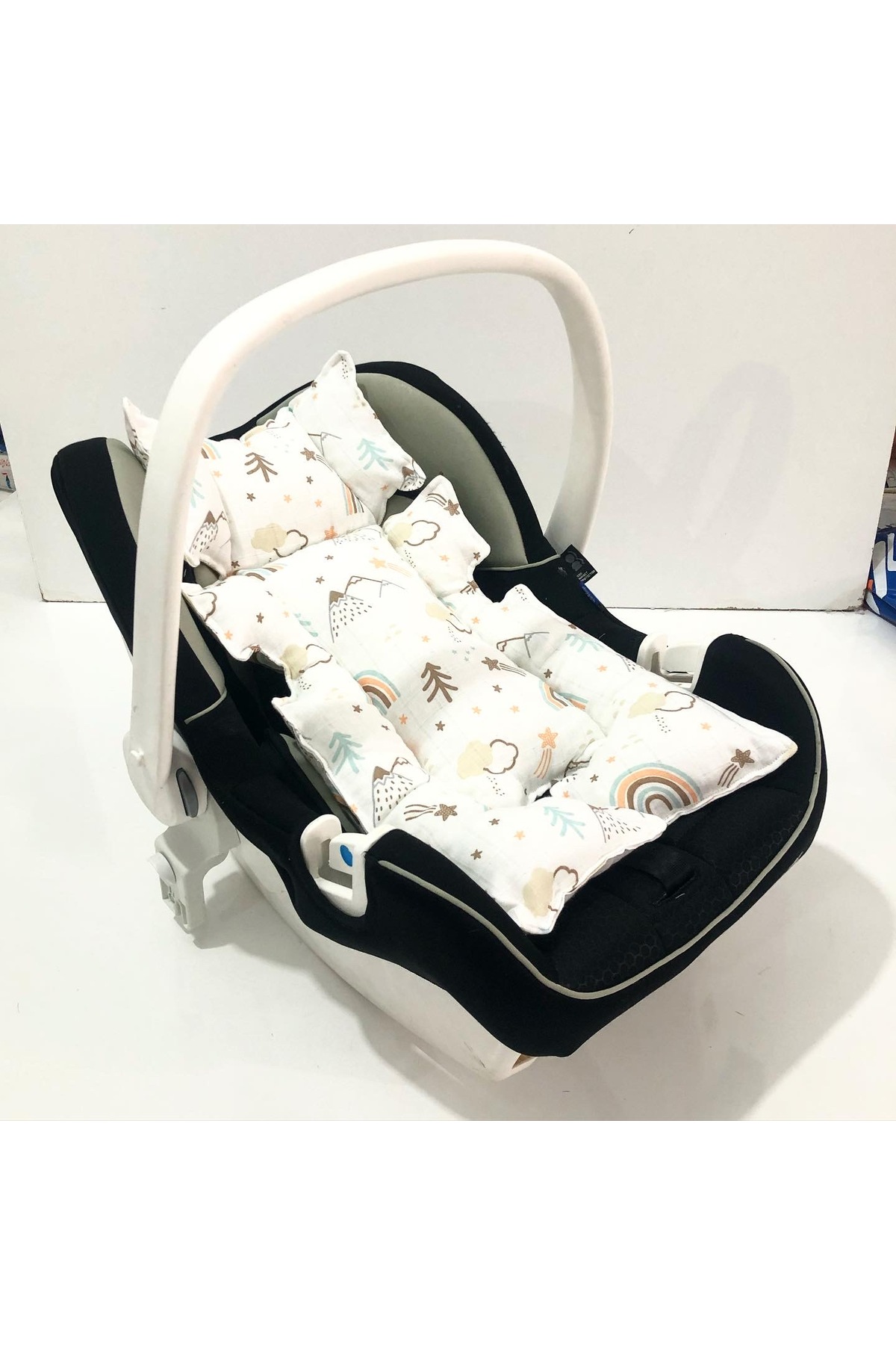 Babycitytr BABYCİTY %100 PAMUK ÇOK AMAÇLI PETEK PİKE PUSET ÖRTÜSÜ & MİNDERİ fotoğrafı 2 (önizleme)