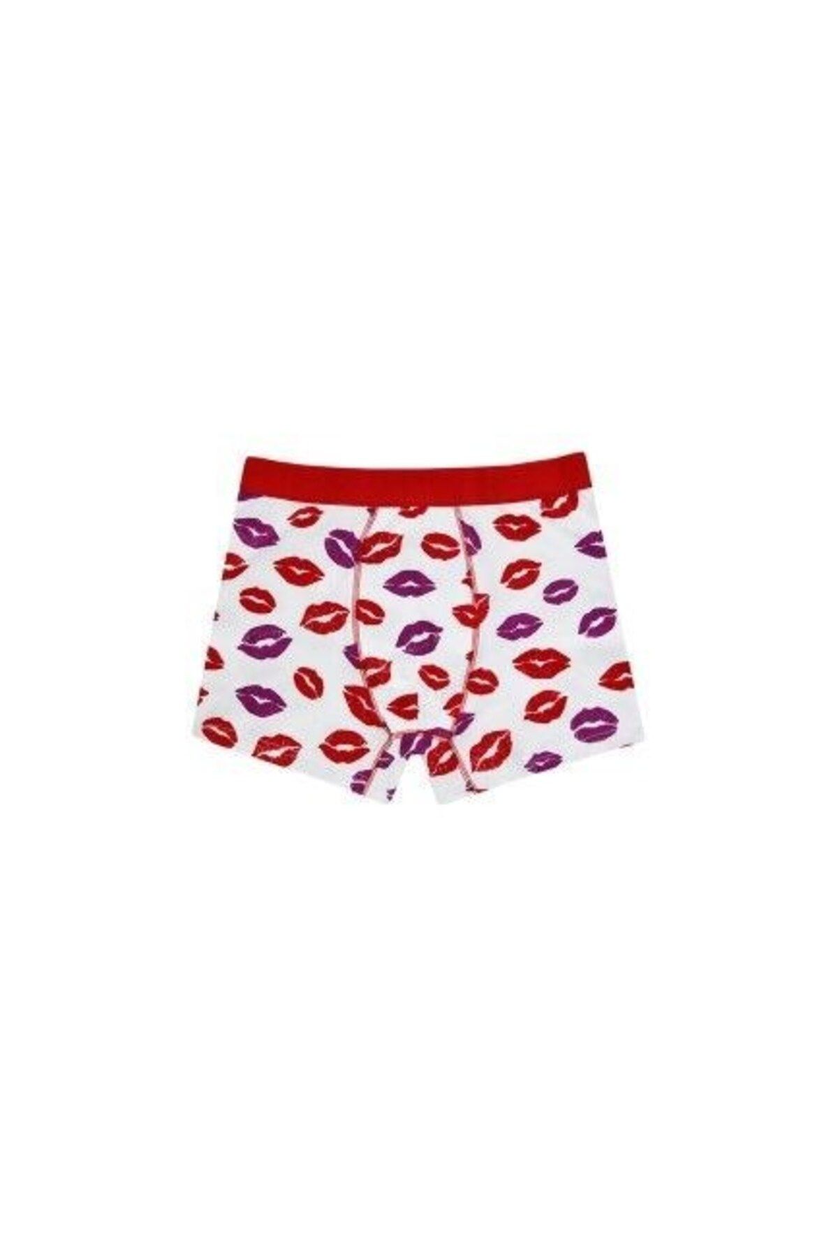 Bross-Cotton Men's Boxers with Lip Pattern 1