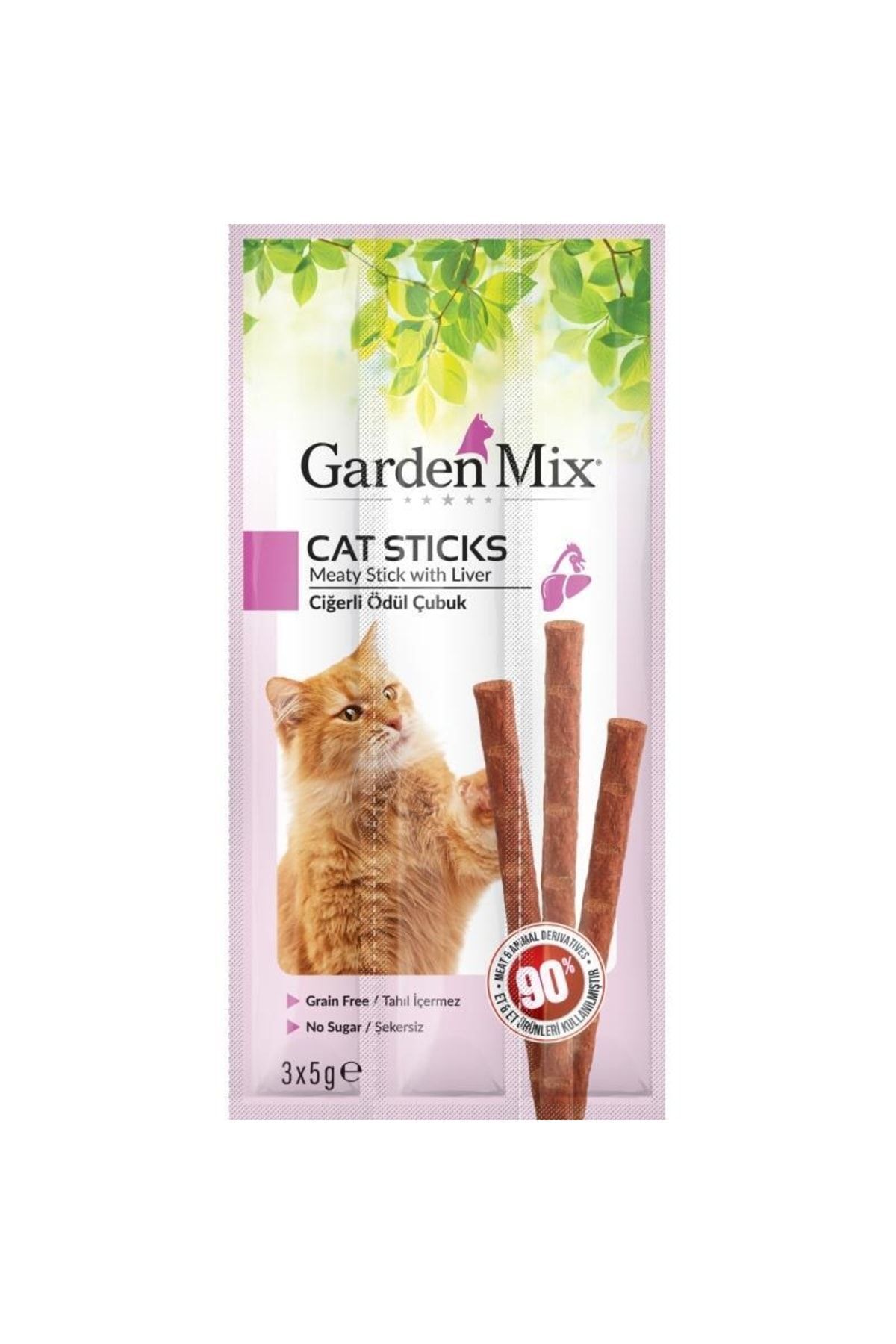 Gardenmix Ciğerli Kedi Stick Ödül 3*5g