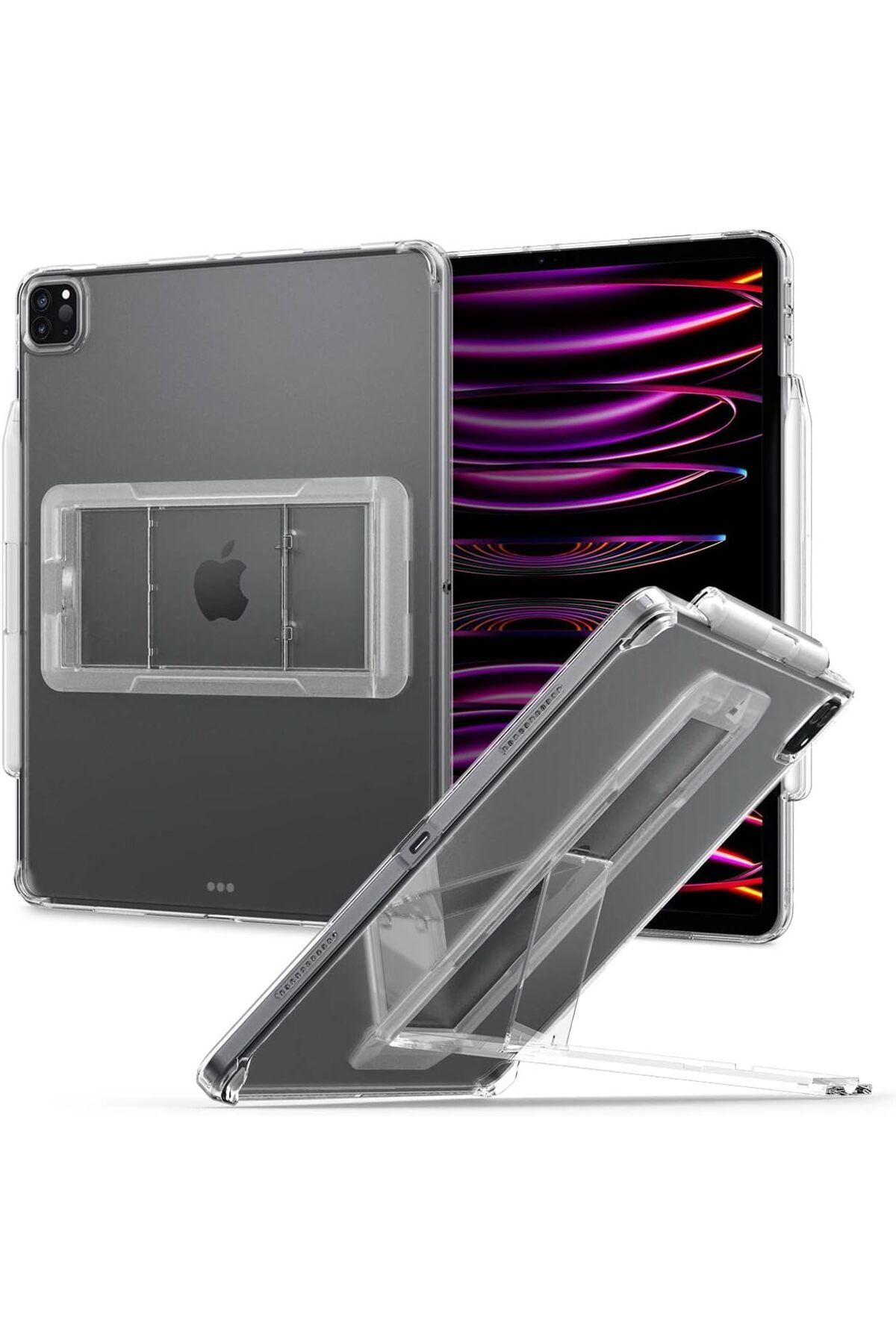 salesalbutik iPad Pro 12.9" (2022 / 2021) Uyumlu Kılıf Air Skin Hybrid S Crystal Clear - ACS05449
