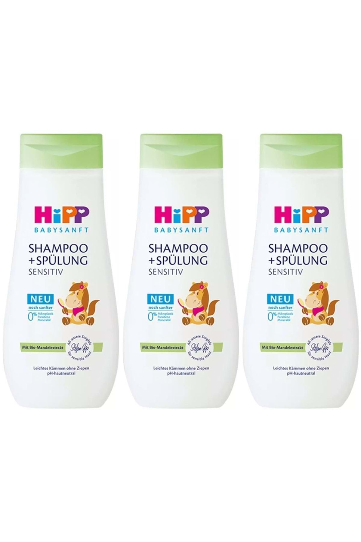 Hipp Babysanft Çoçuk Şampuanı (Shampoo +Spülung) Sensıtive 200ML (3 Lü Set)