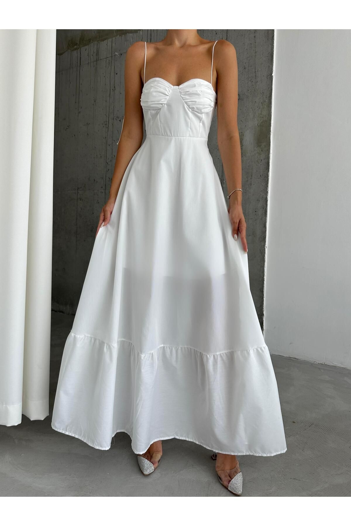 mydukkan.co-Veronica White Maxi Dress 1