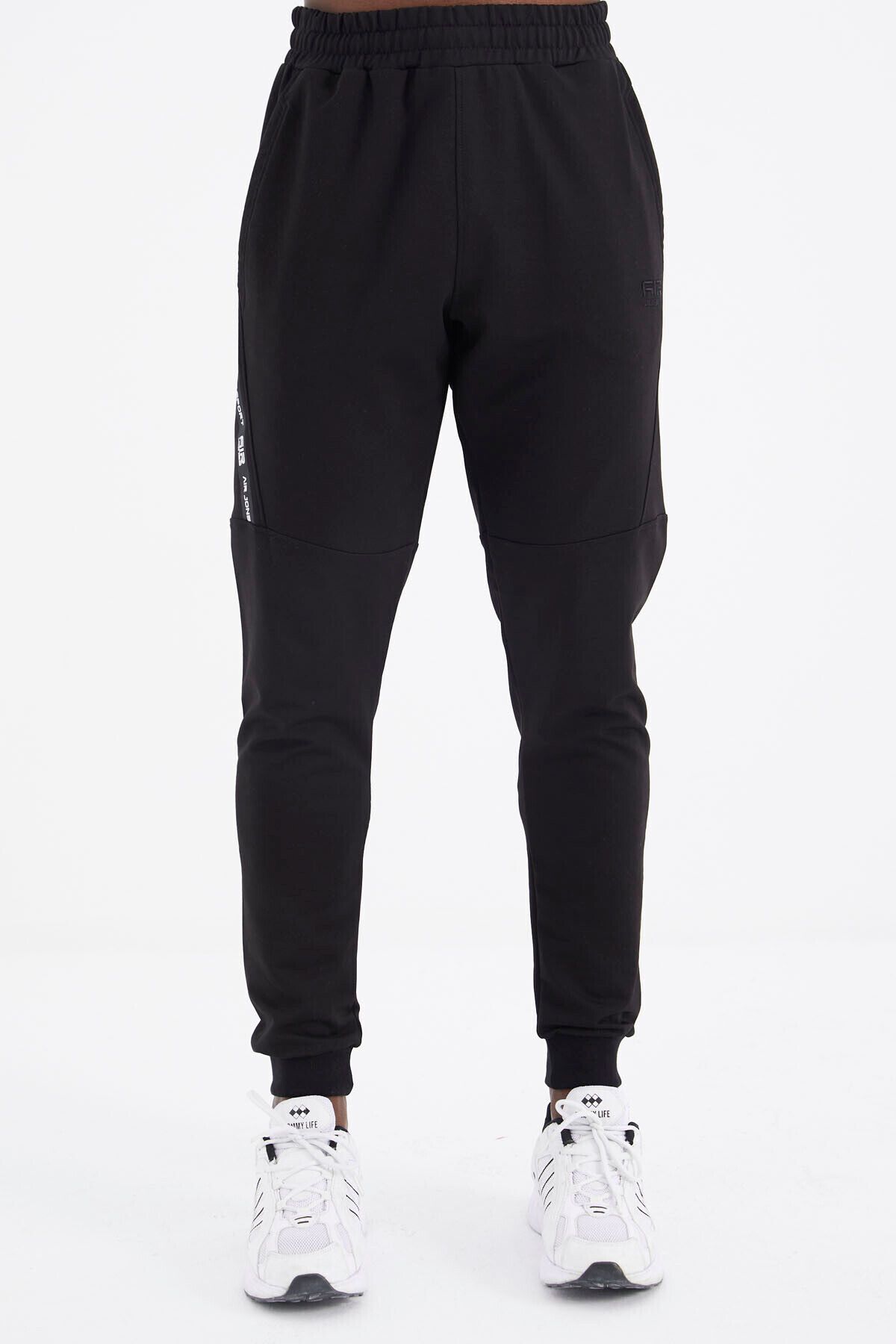 AIR JONES-Daniel 82116 Model Black Jogger Men's Sweatpants 2