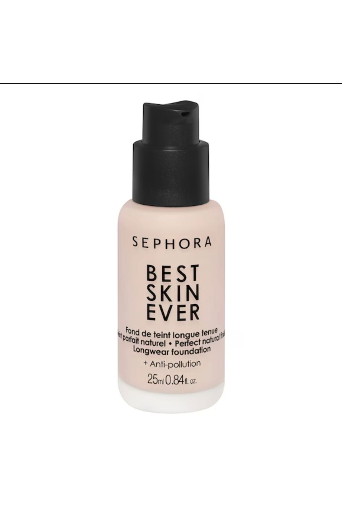 SEPHORA Best Skin Ever Liquid Foundation بافت: مایع پوشش: متوسط ​​روکش: ساتن نوع پوست: تمام پوست