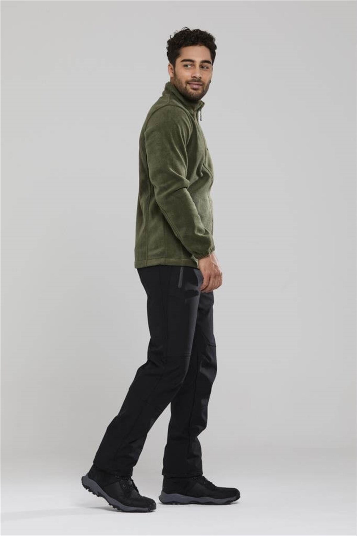 2AS Salmon Tam Fermuarlı Polar Sweatshirt Erkek - 100013sw görsel 3