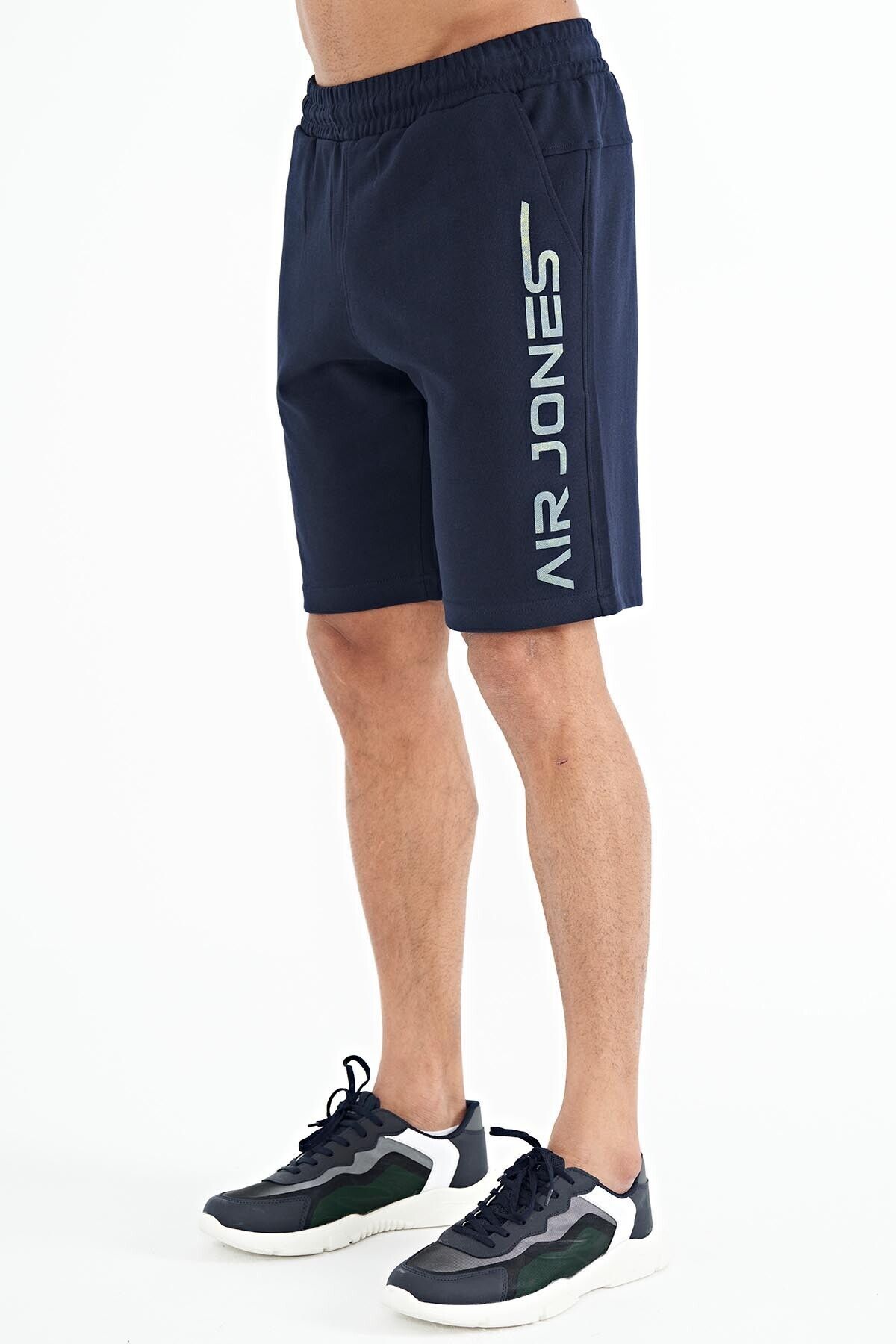 AIR JONES-Alva Indigo Printed Men's Shorts - 81245 6