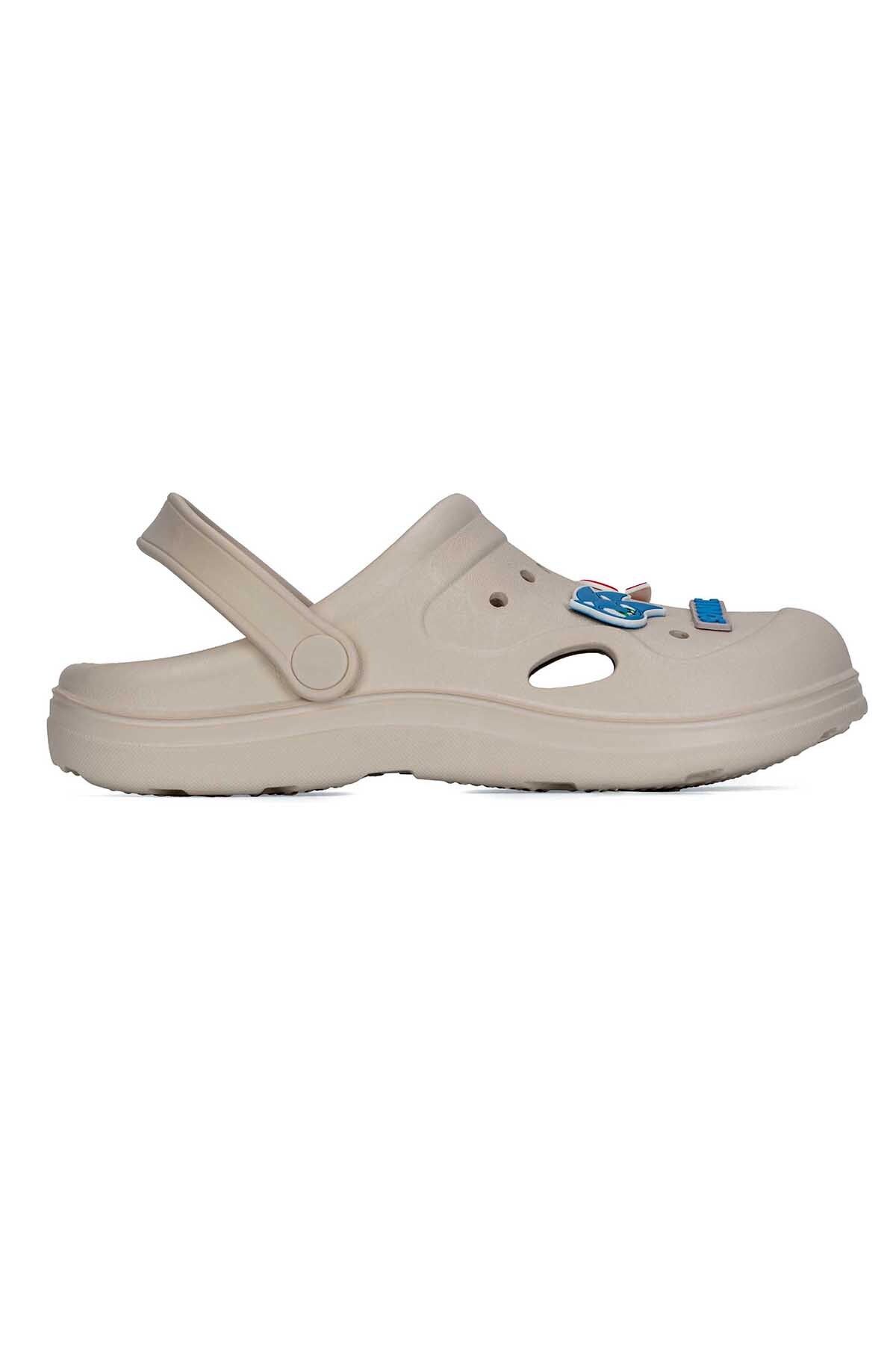 Sonic-Sonic the Hedgehog Non-Slip Kids Slides Cream Clogs For Boys 4