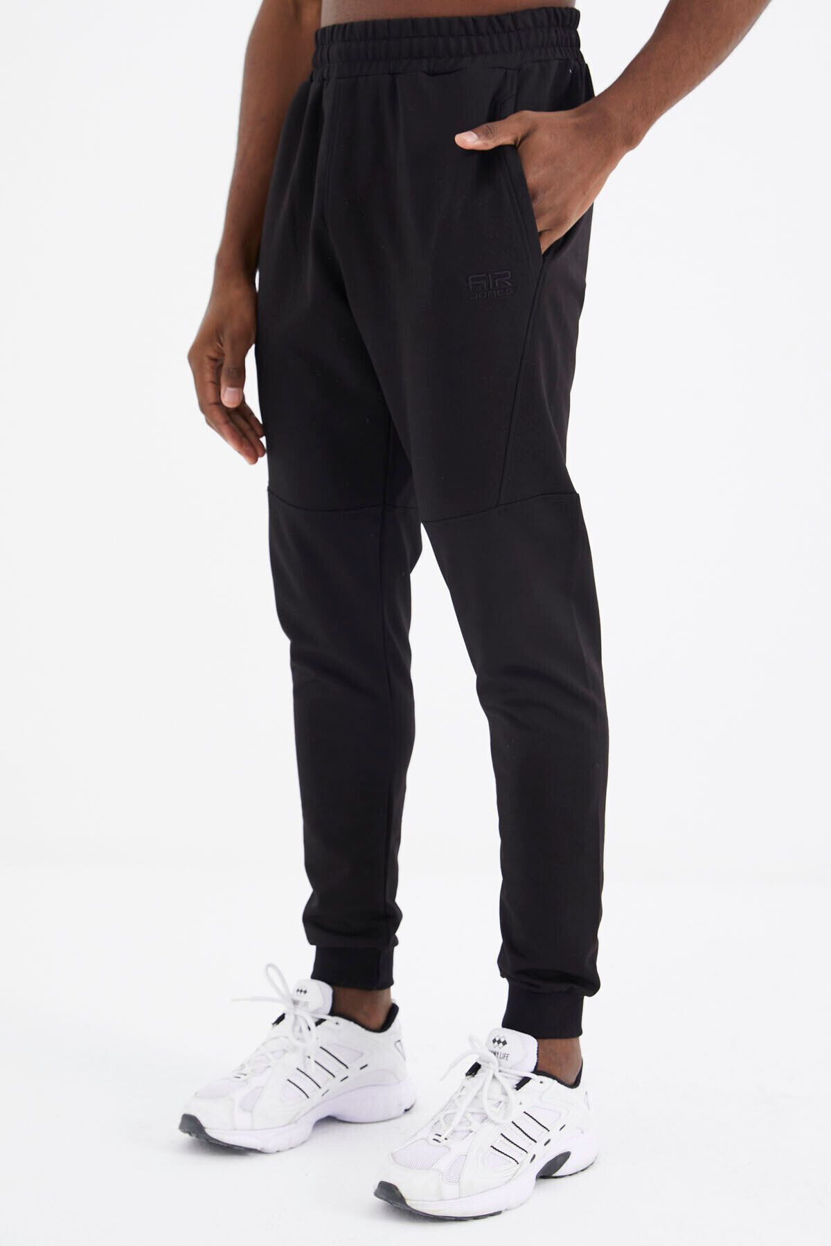 AIR JONES-Daniel 82116 Model Black Jogger Men's Sweatpants 4