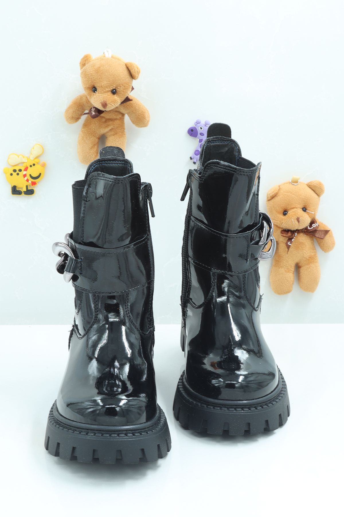 Moda Lime-Unisex Children's Winter Boots - Warm, Lined, Chunky Non-Slip and Comfortable Sole 3