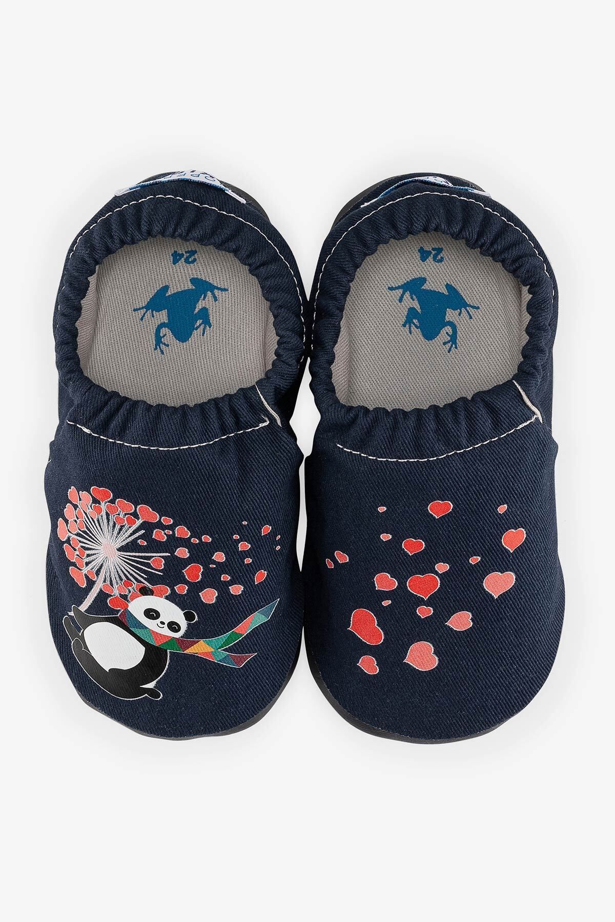 HOPFRÖG-Flying Hearts Hyper Navy Blue - Botine inteligente pentru picioarele goale 1