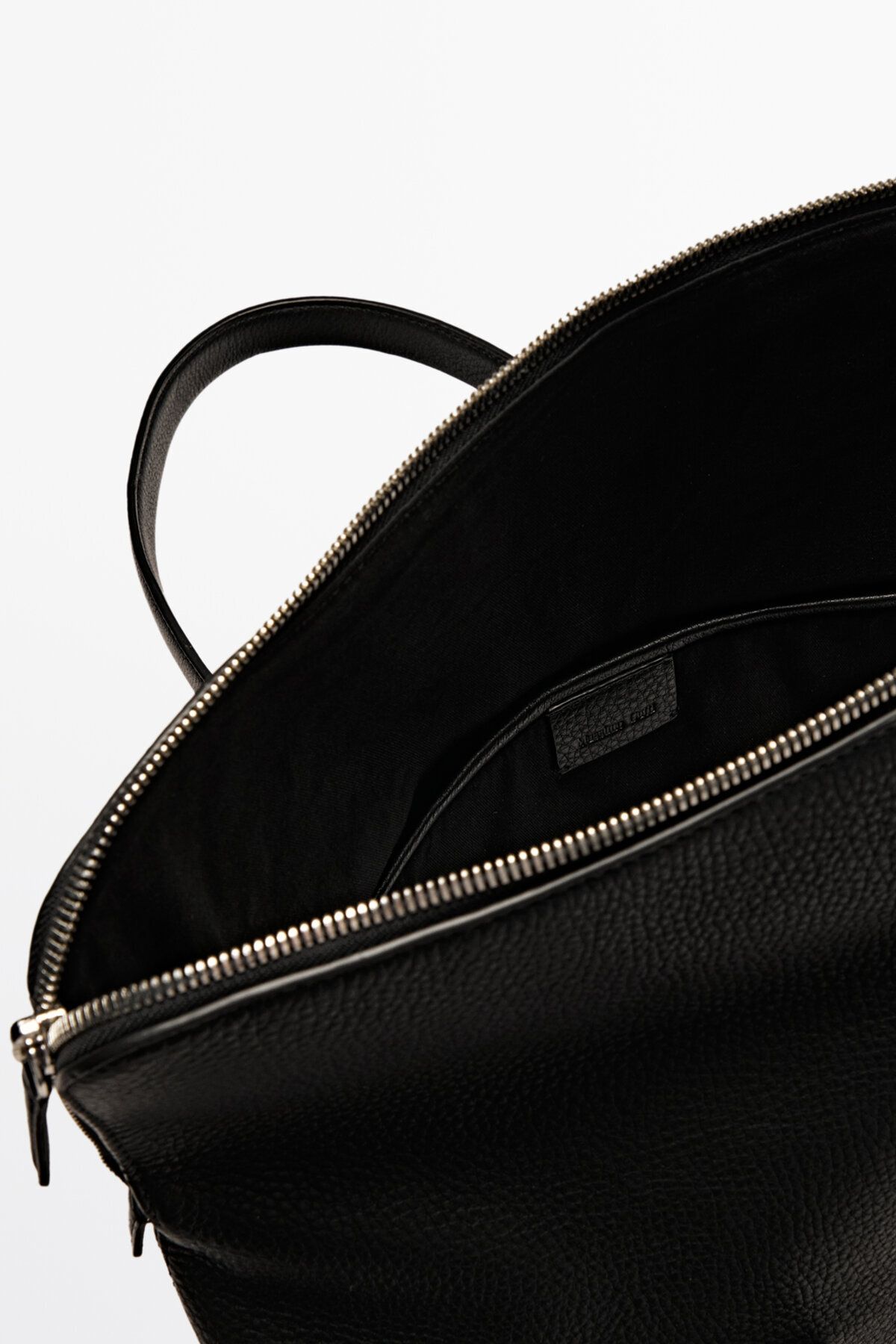 کیف کمری مشکی مردانه سیاه کاغذهای چرمی نرم و Massimo Dutti