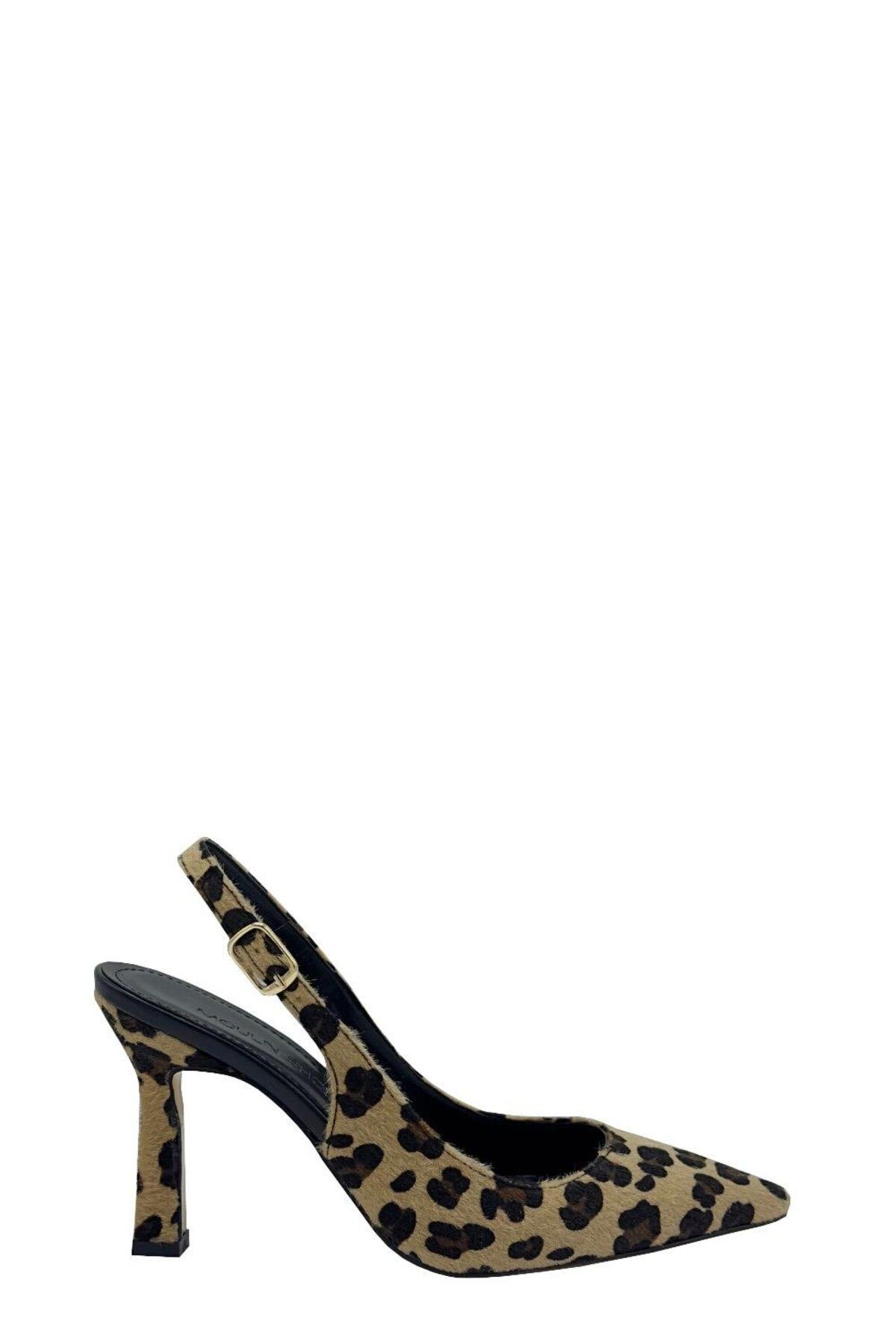 کفش مجلسی زنانه 010 240835 پلنگ اورجینال Moulin Shoes