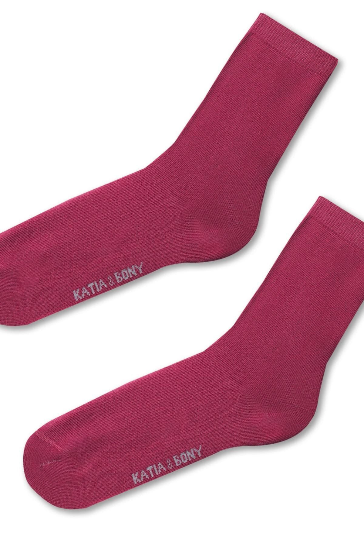 Katia&Bony-Women's Family Basic Socks CHERRY 2