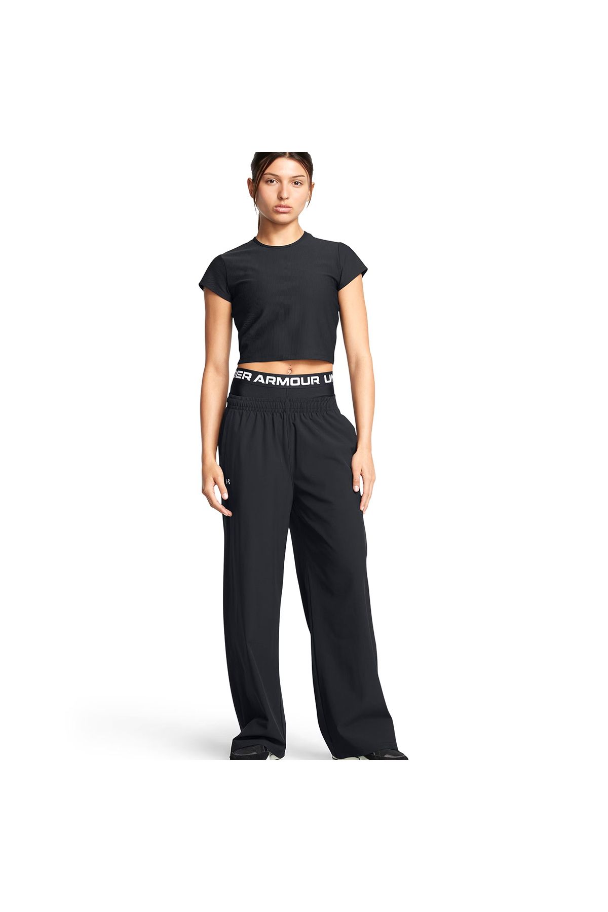 Under Armour-Rival Women's Black Sweatpants - Casual Style 1386453 -001 3