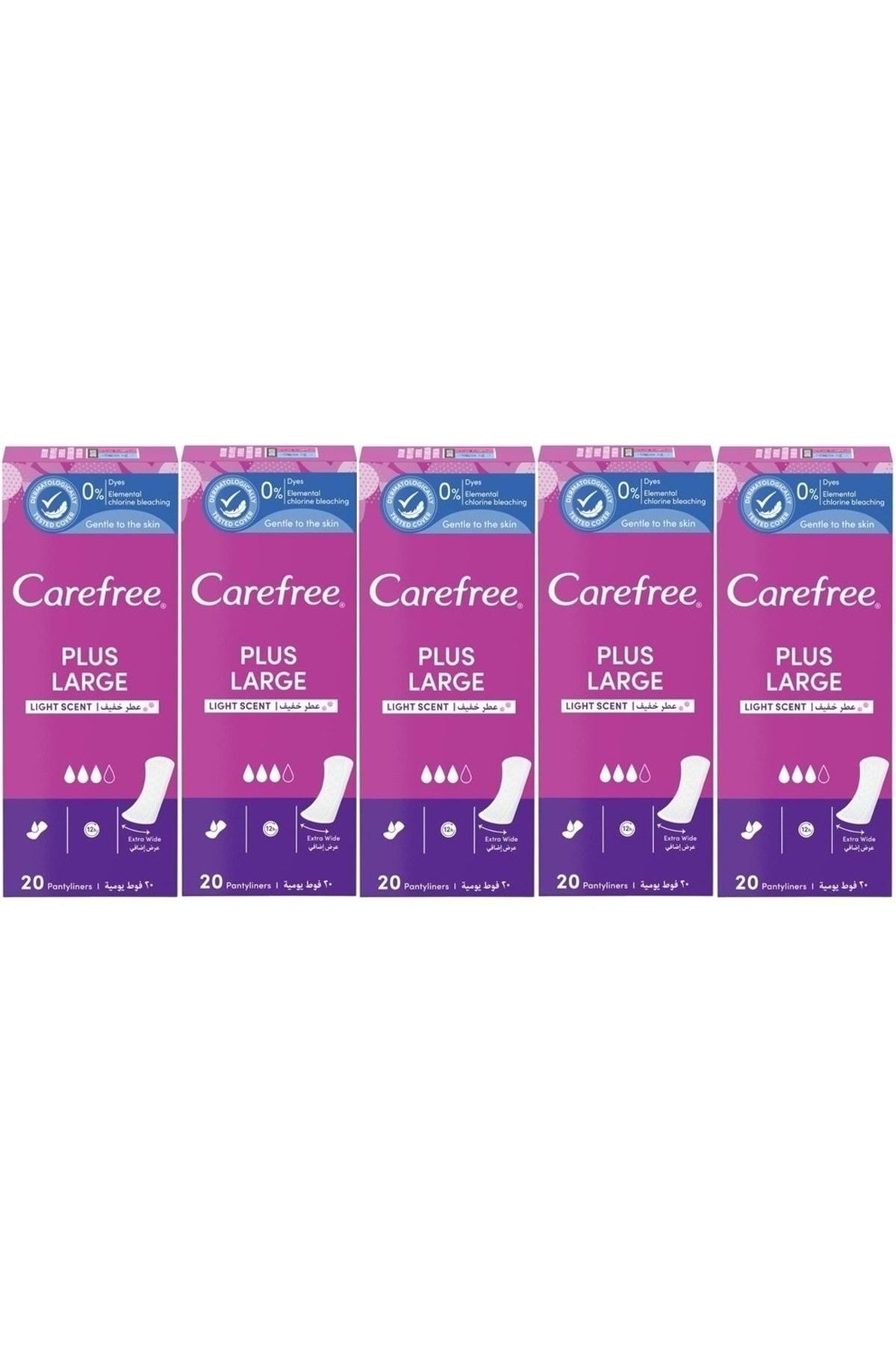 o.b. O.B Carefree Günlük Ped Hafif Parfümlü Plus Large 100 Adet (5PK*20)