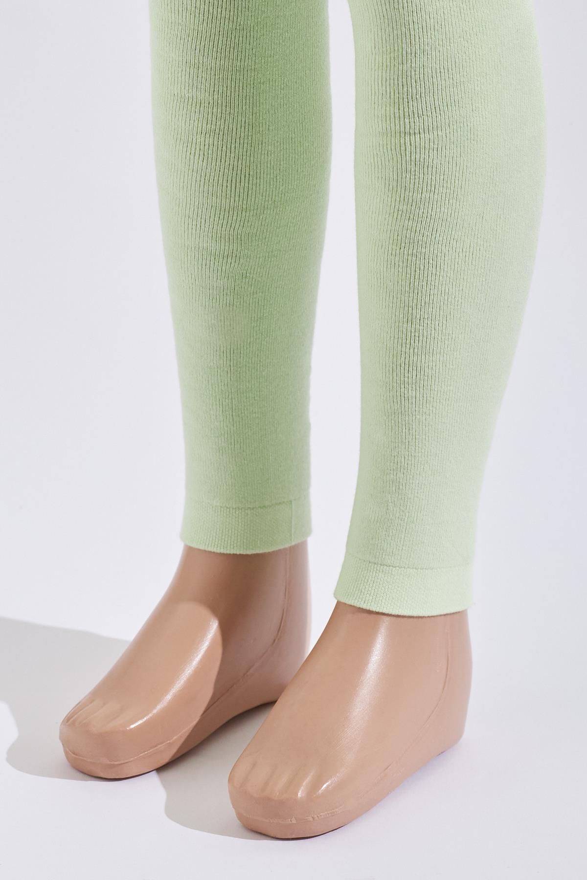 Katia&Bony-Children's Towel Inside Leggings LIGHT GREEN 2