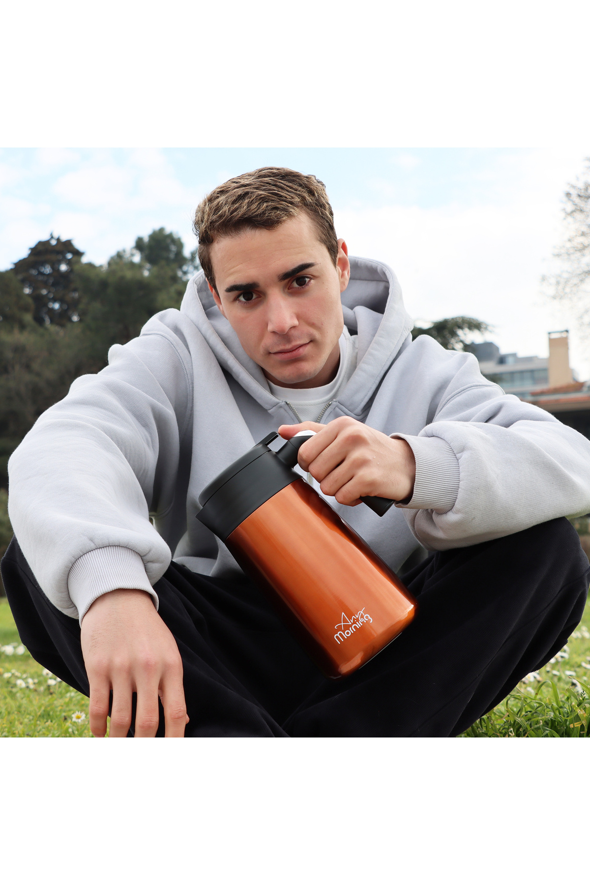 Any Morning-Thermosbecher – isoliertes Design 3