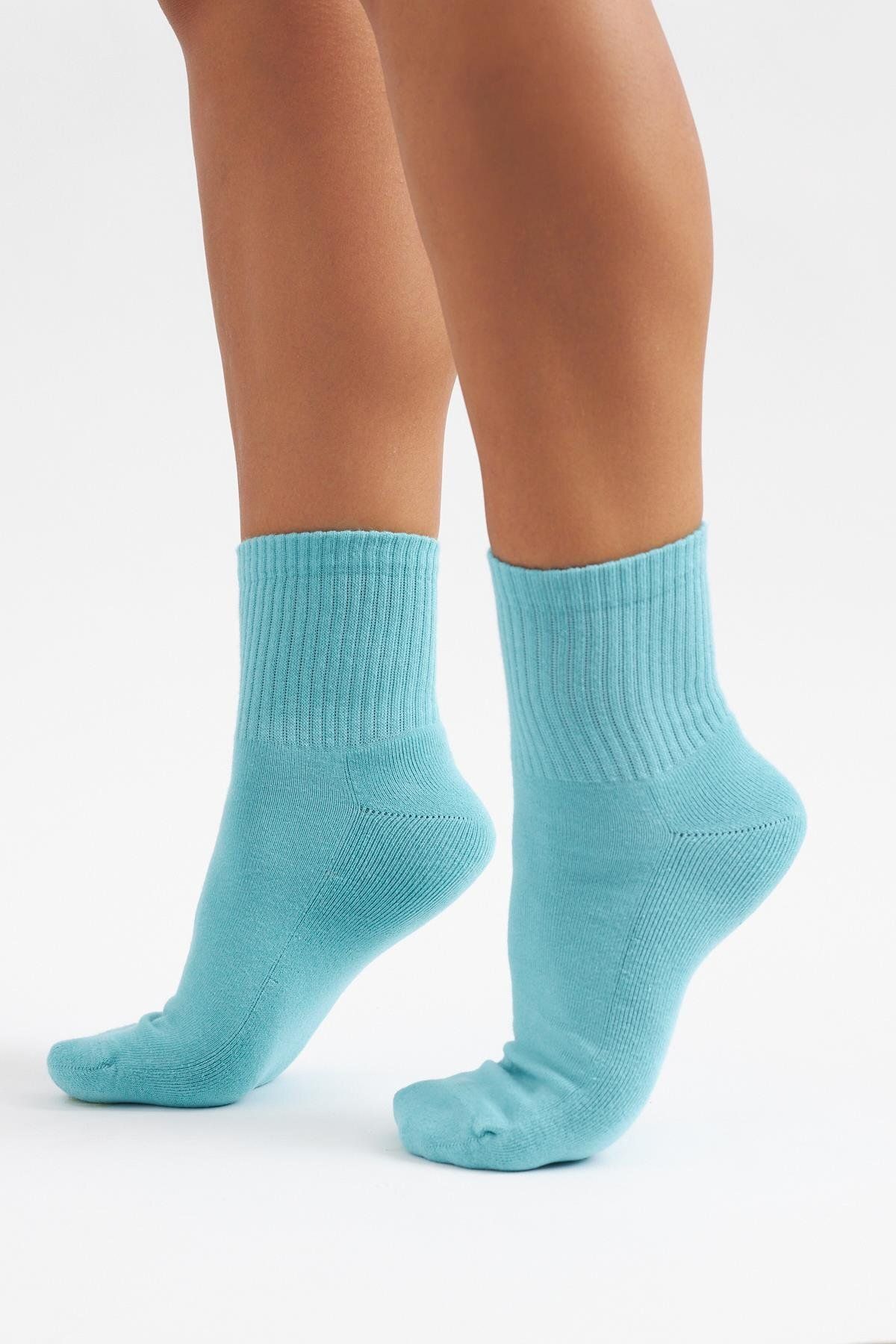 Katia&Bony-Golf Socket Socks Turquoise 1