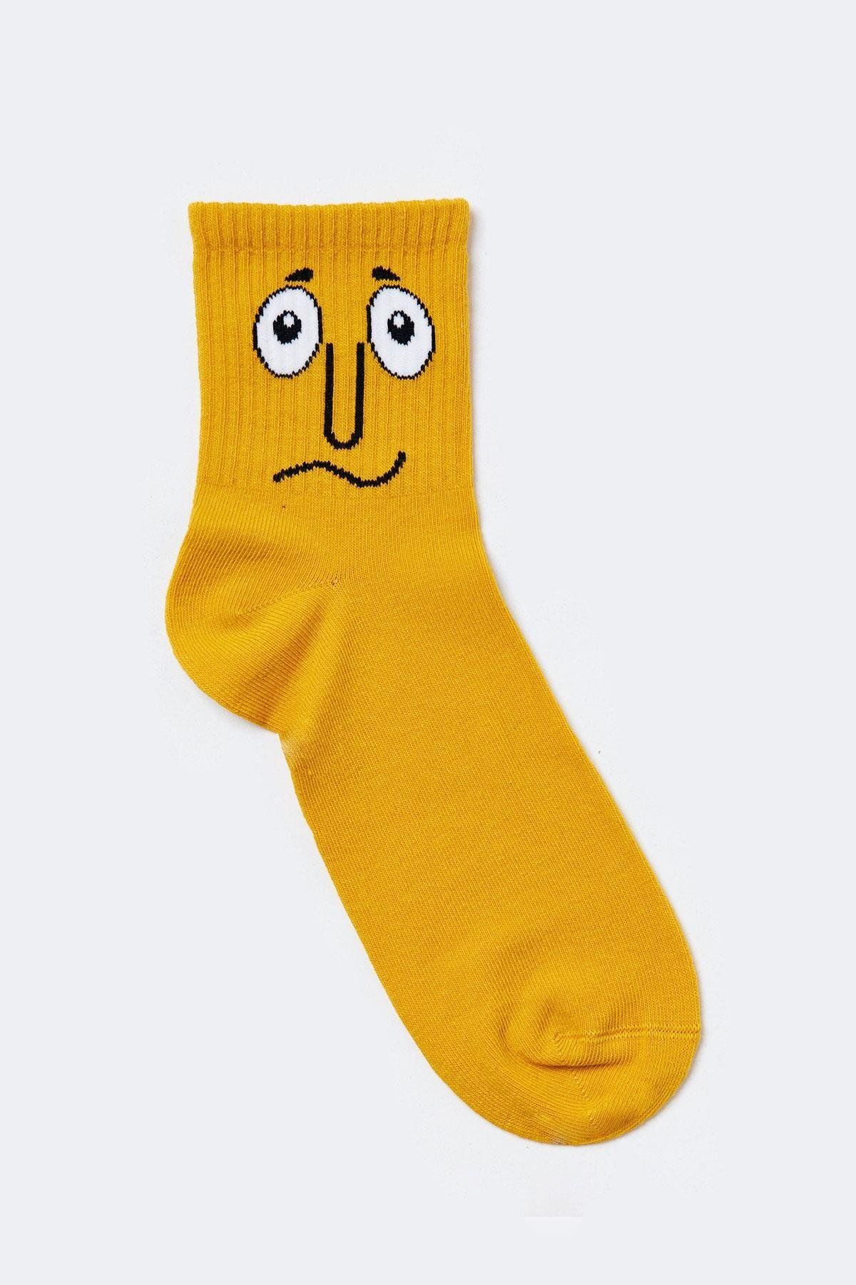 Katia&Bony-Face Socks Mustard 1