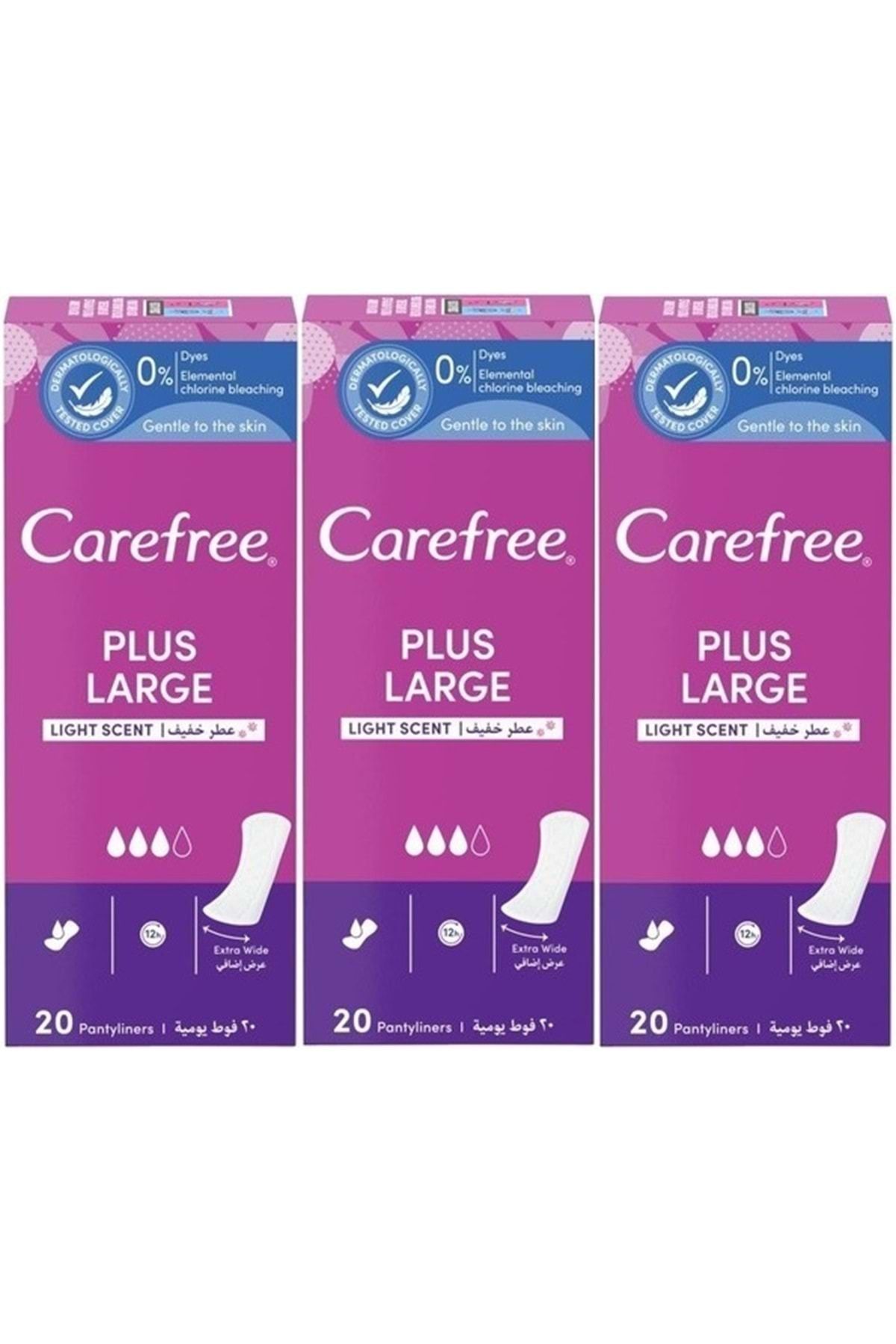 o.b. O.B Carefree Günlük Ped Hafif Parfümlü Plus Large 60 Adet (3PK*20)