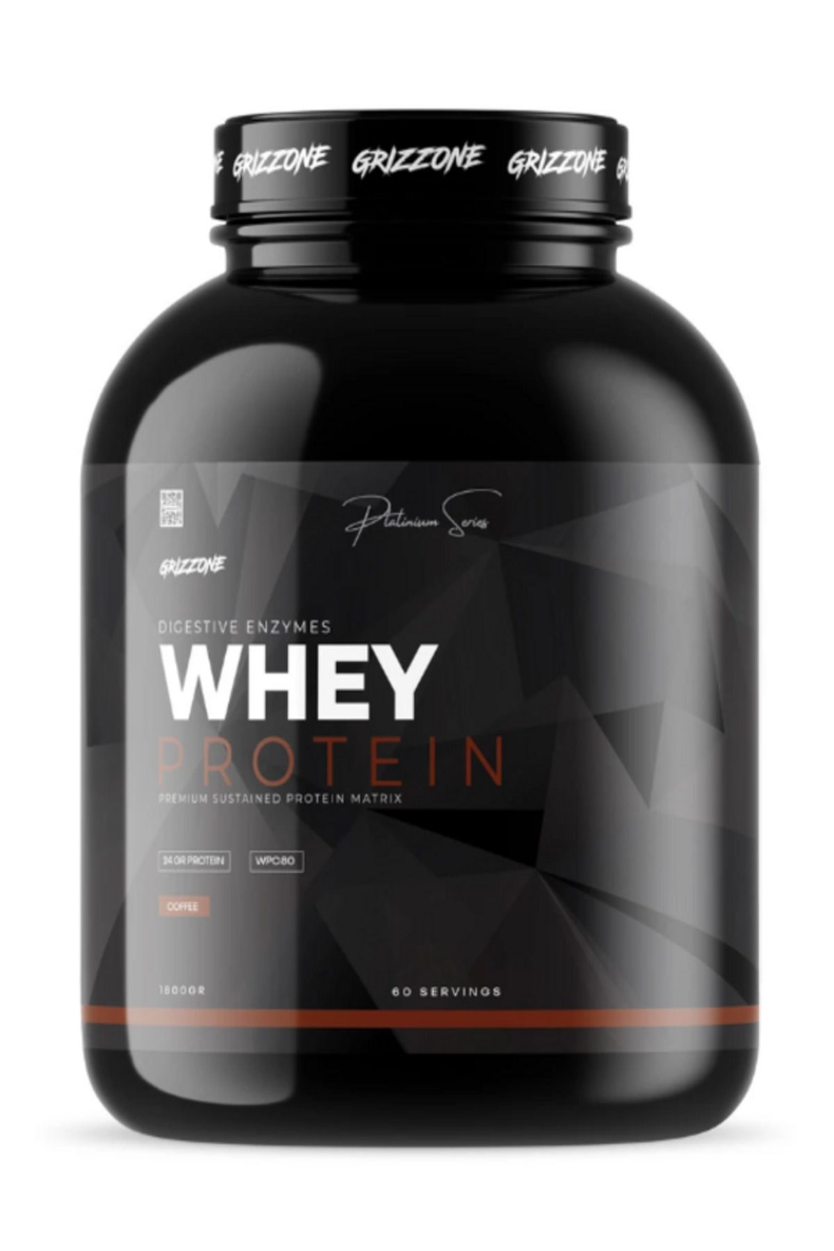 Grizzy Pro Whey Protein 1800 gr 60 Servis ( Coffe )