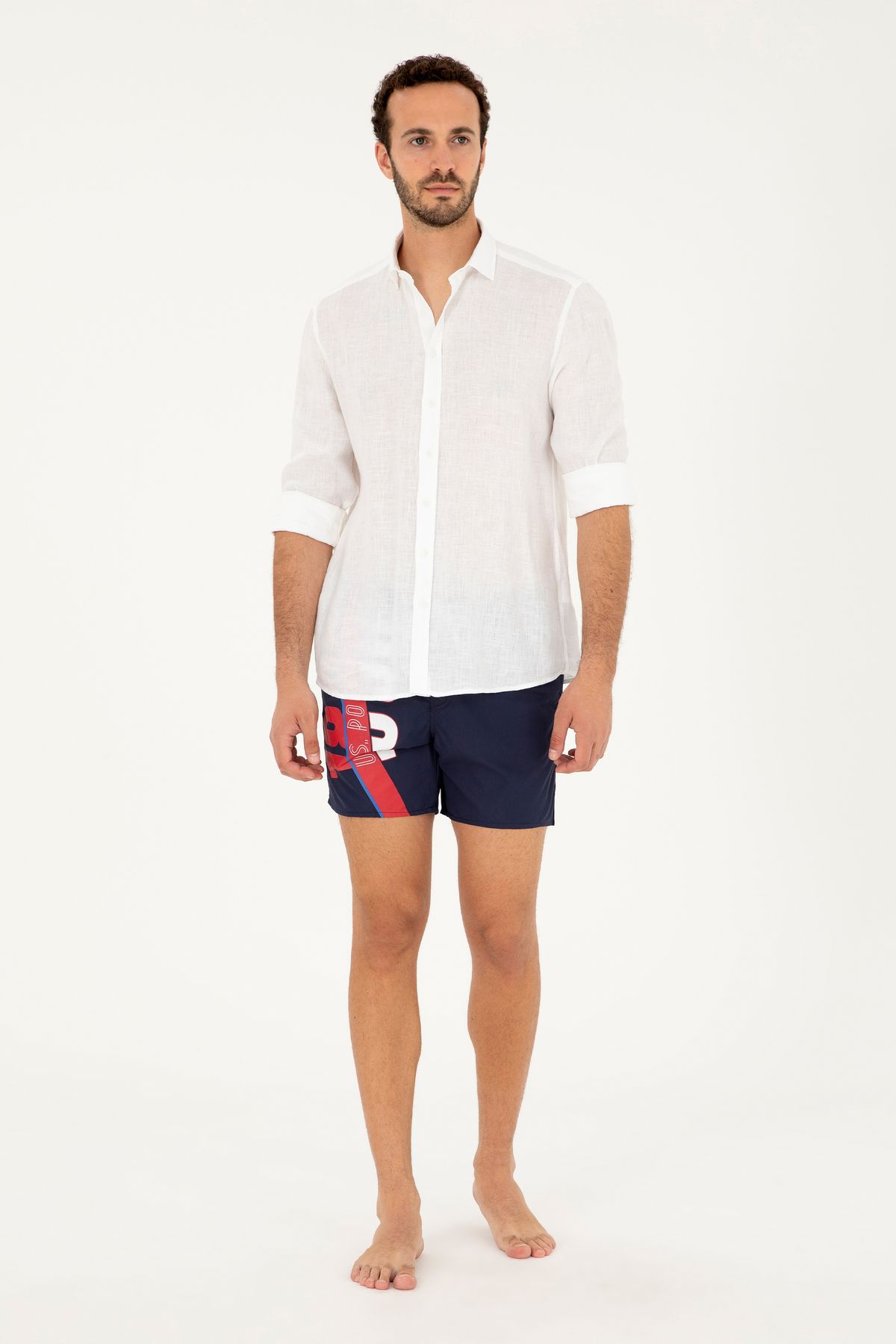 شورت شنا مردانه آبی سرمه ای 50262352-VR033 U.S. Polo Assn.
