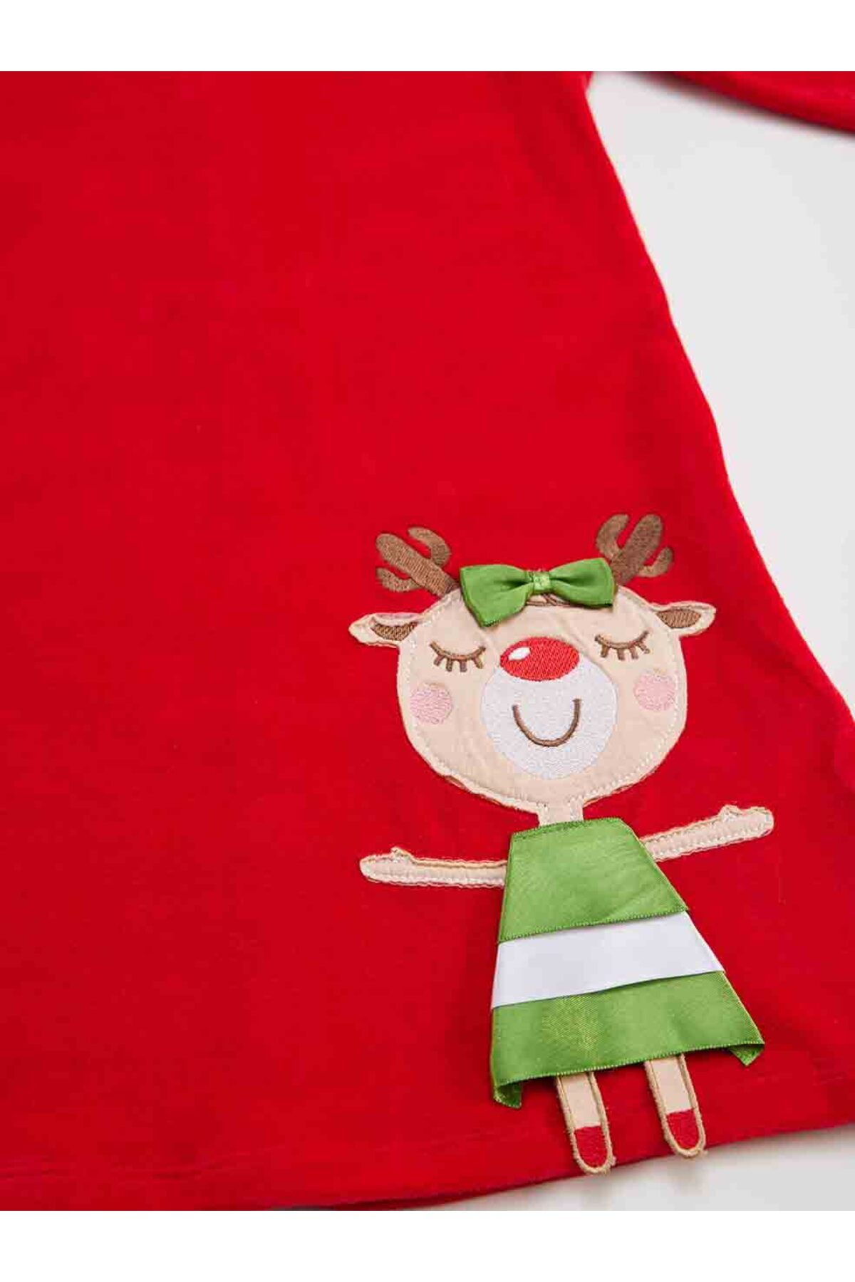 Denokids-Vánoční sametově červené šaty zlobivá jelenčí dívka 5