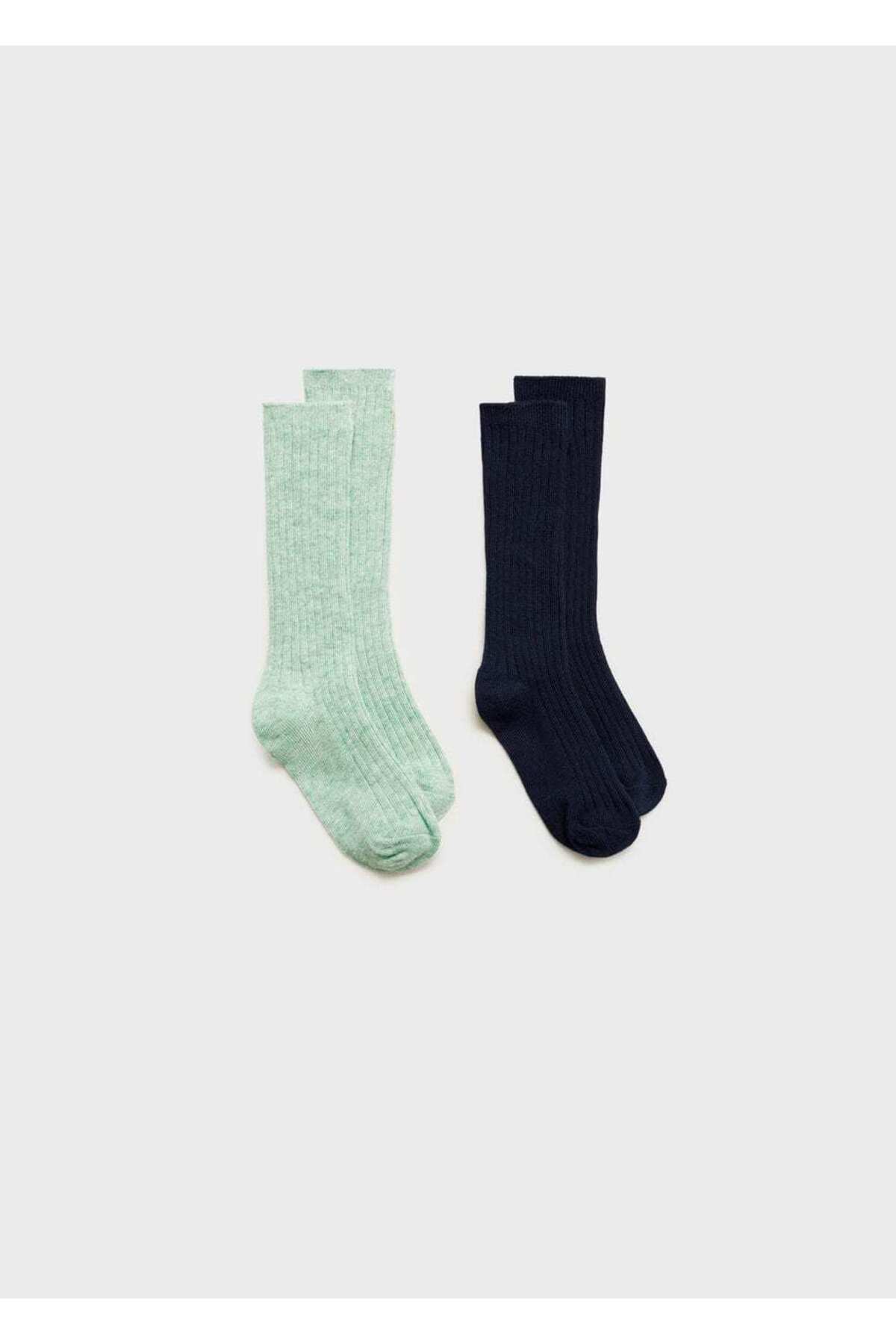 جورابهای بافتنی الاستیک بسته ۲ عددی  جورابهای بافتنی الاستیک بسته ۲ عددی