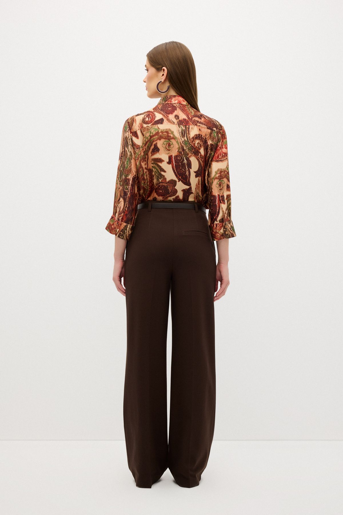 adL-Wide Leg Belted Trousers 6