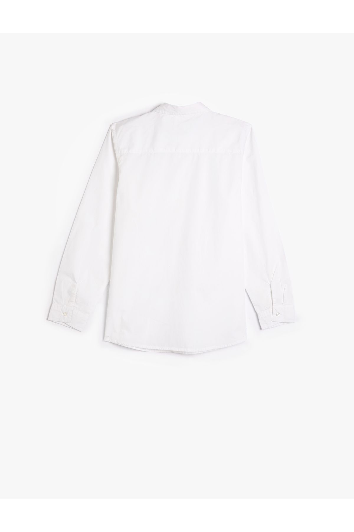 Koton-Shirt Pocket Detailed Long Sleeve Cotton Classic Collar 2