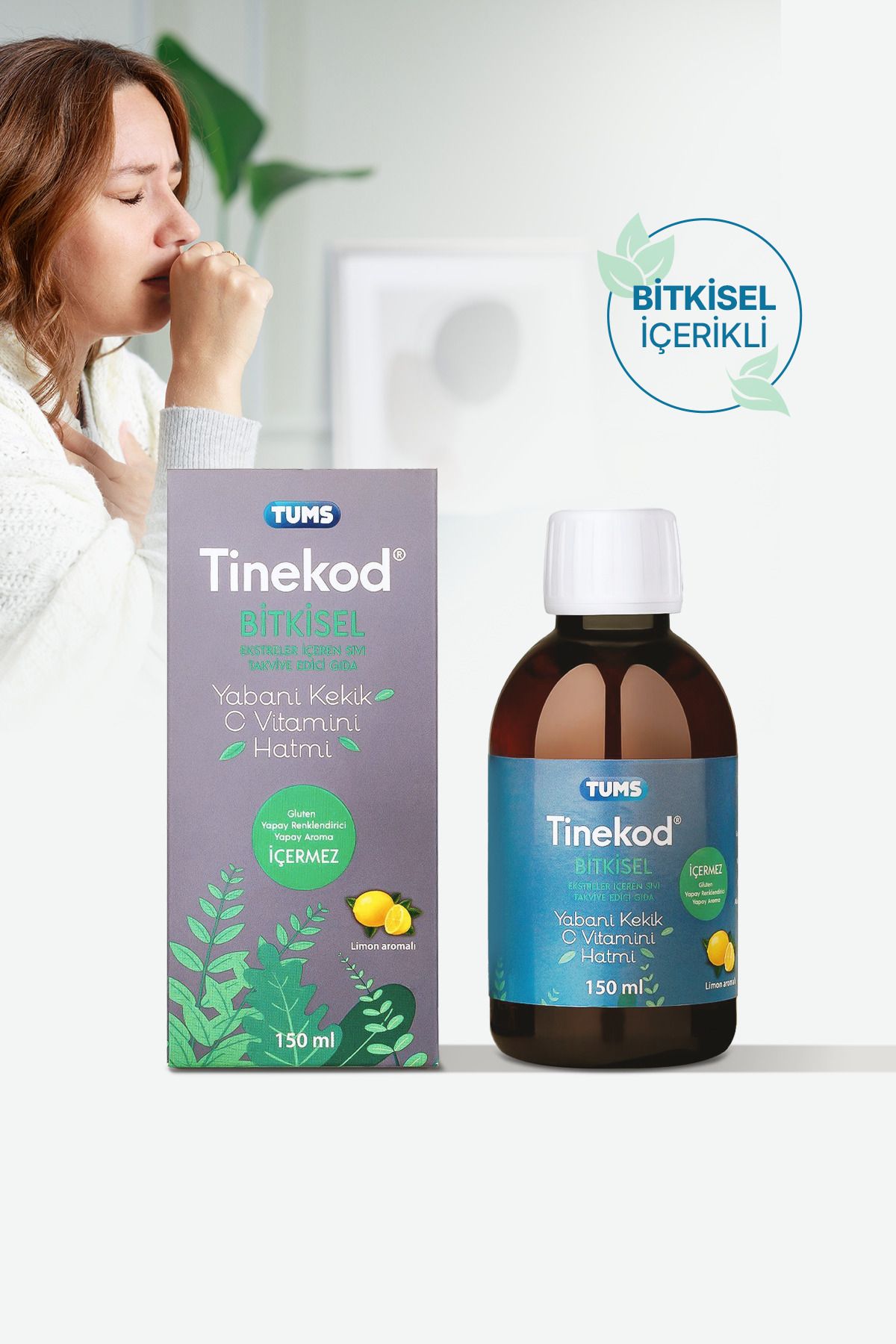 Tums-Tinekod 150ml Liquid Supplement - Vitamin C, Wild Thyme and Marshmallow 3