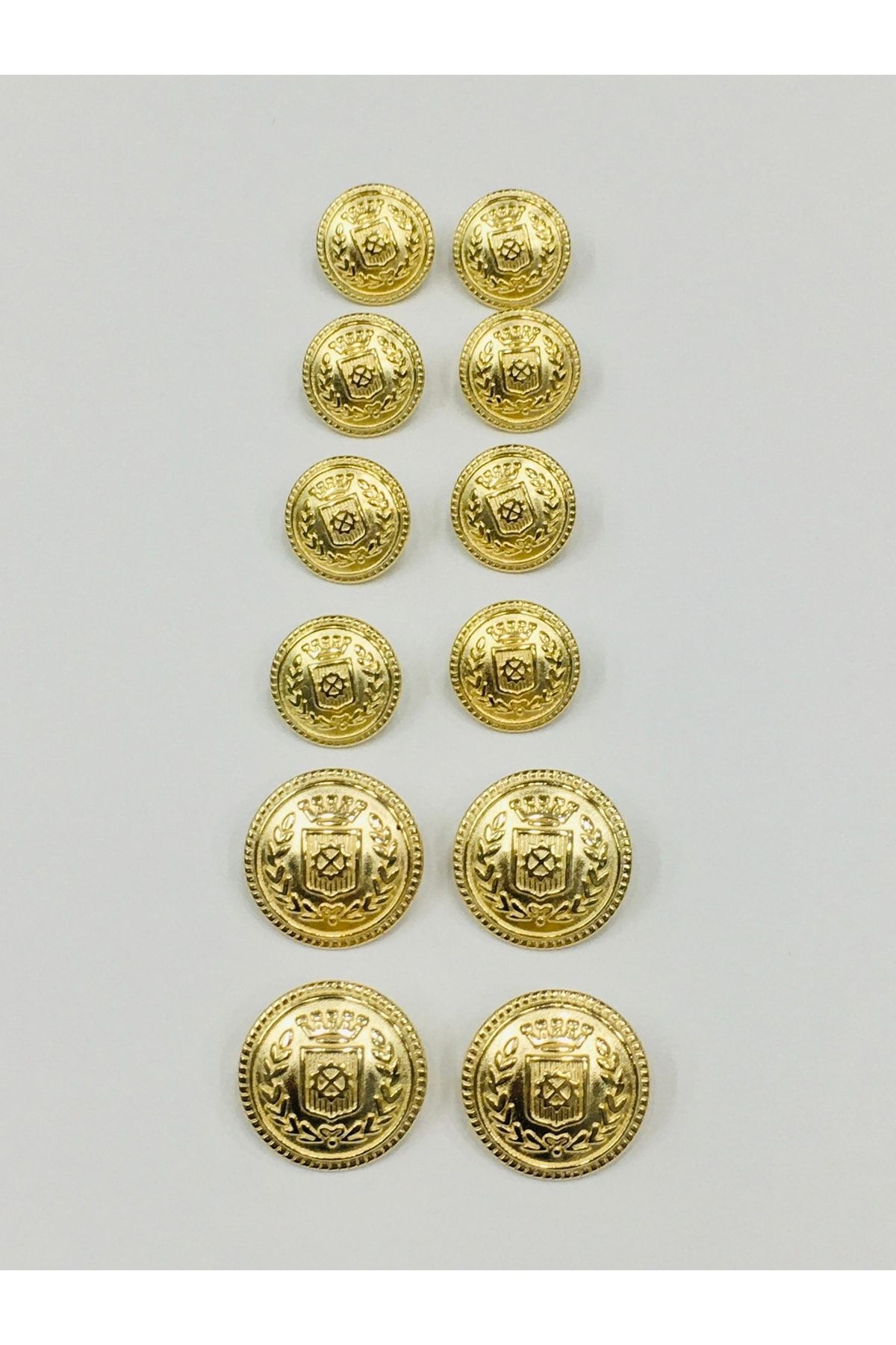 karantuhafiye-Blazer Jacket Button Set Gold / Wreath Model 6