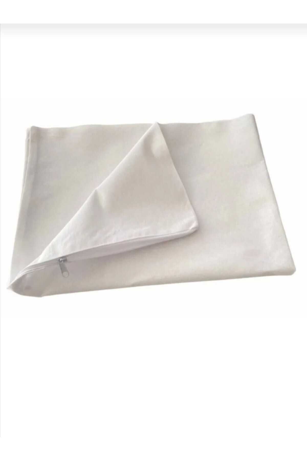 AYHOME-White Cotton Pillow - 50X70, Zippered Inner Lining, Pillow Mattress and Mitil Included 1