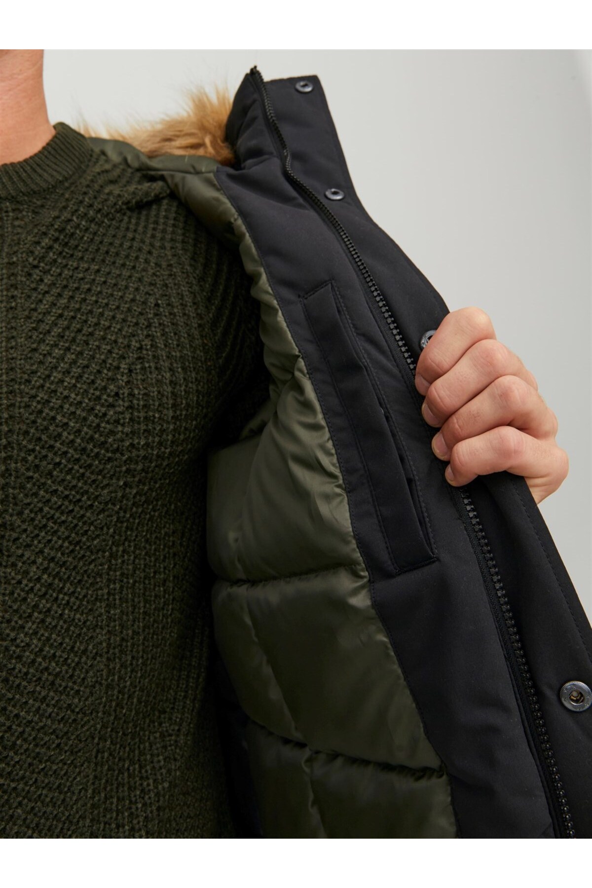 کاپشن مردانه راسته آستین بلند | جک اند جونز Jack & Jones 12211948 - تصویر 6