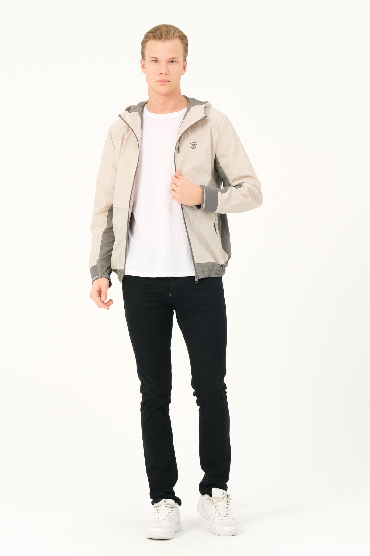 Peaks Windbreaker SP2402 — خاکستری TYCD4EB2731E80FD50 — تصویر 5 از 8