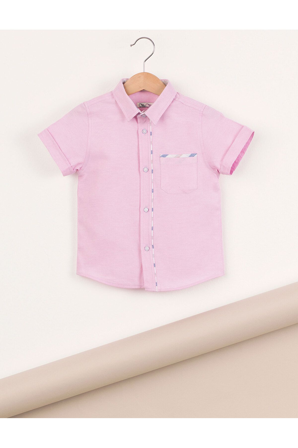 Ollie&Olla-Pink Woven Boys' Shirt 3