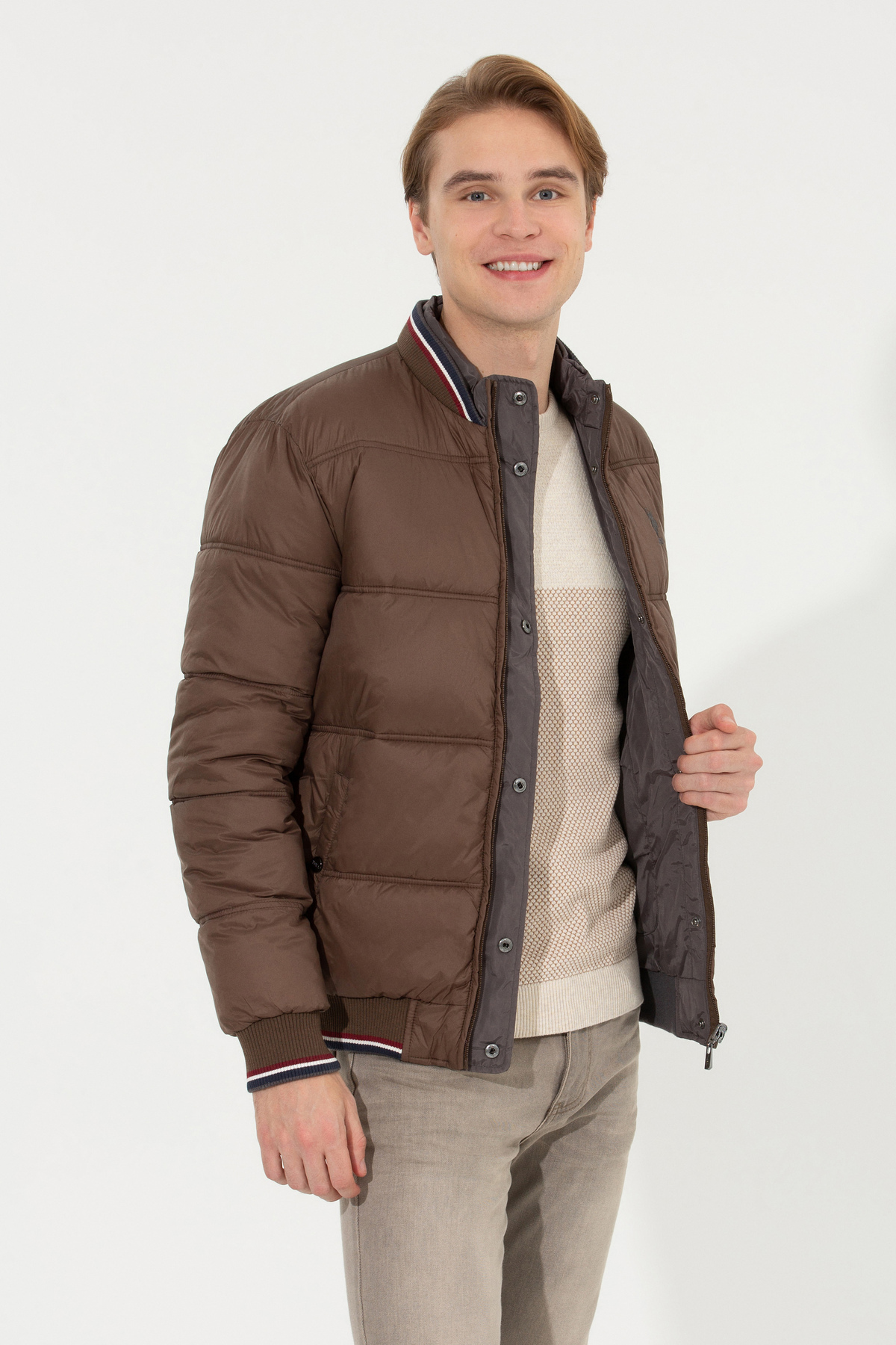 کاپشن مردانه یقه ایستاده | یو اس پولو U.S. Polo Assn. 627987 CN - تصویر 2