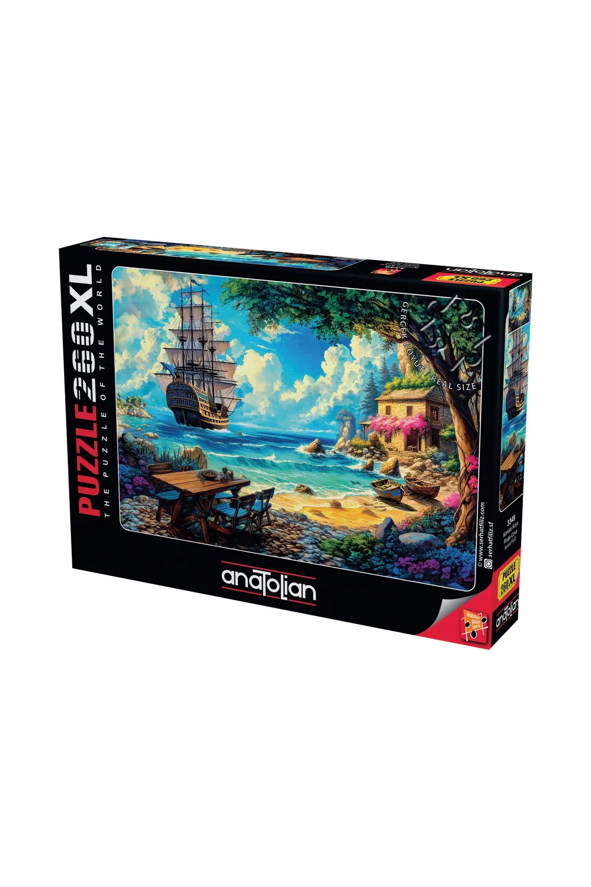 Anatolian Puzzle-260 Pieces XL Pirate Puzzle - Dark Code: 3349 1