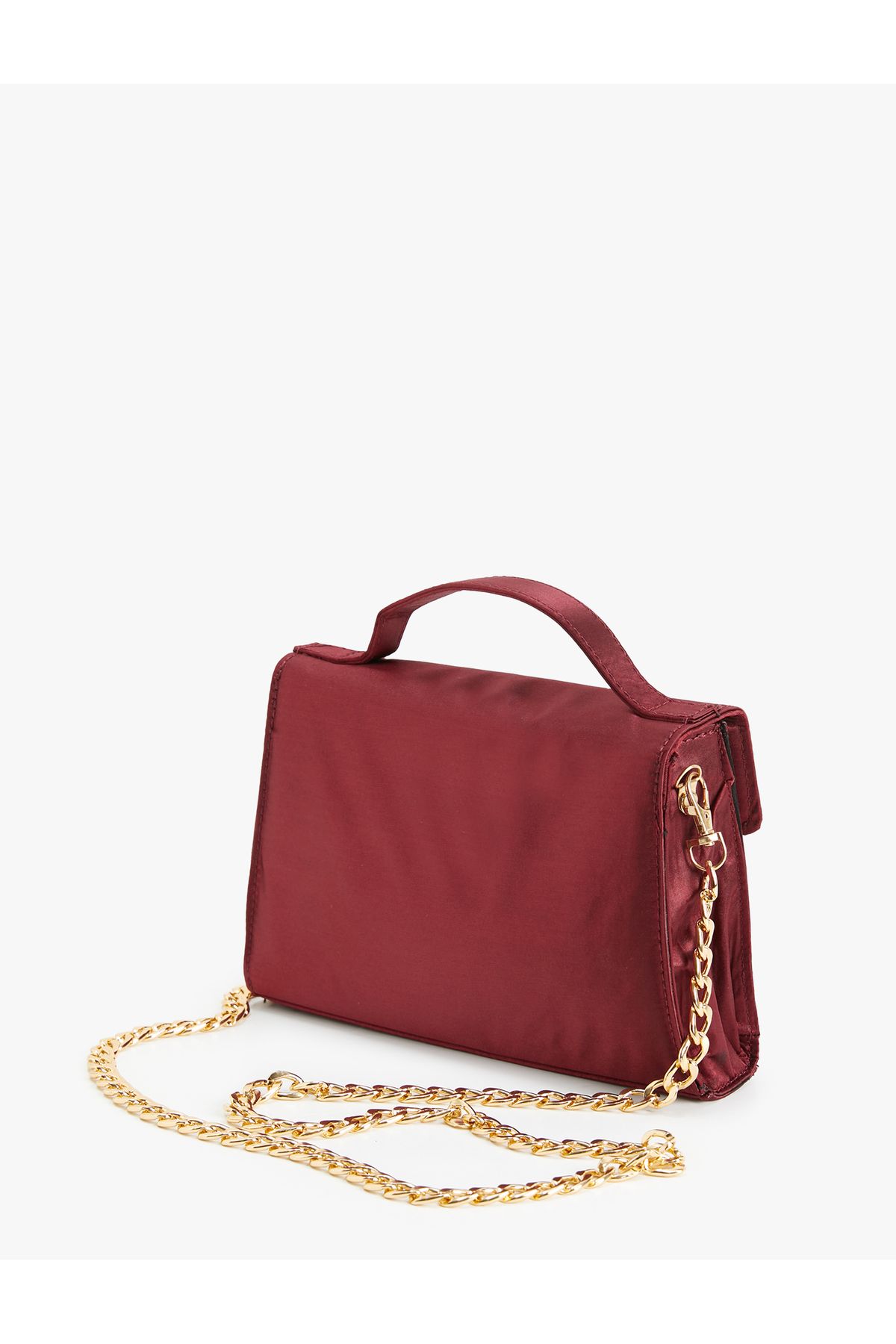 Koton-Melis Ağazat X Koton - Satin Chain Strap Crossbody Bag 4