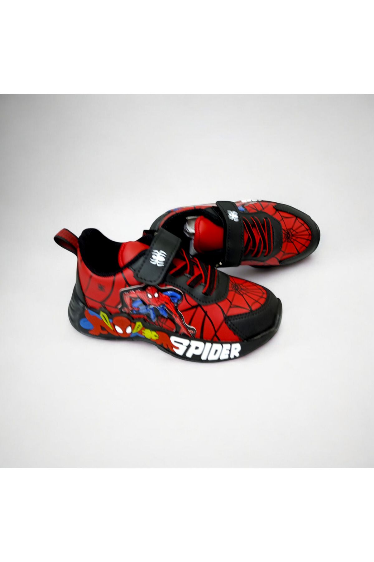 PATİK BEBE-Boys Light Spiderman Model Light Sports Shoes 3