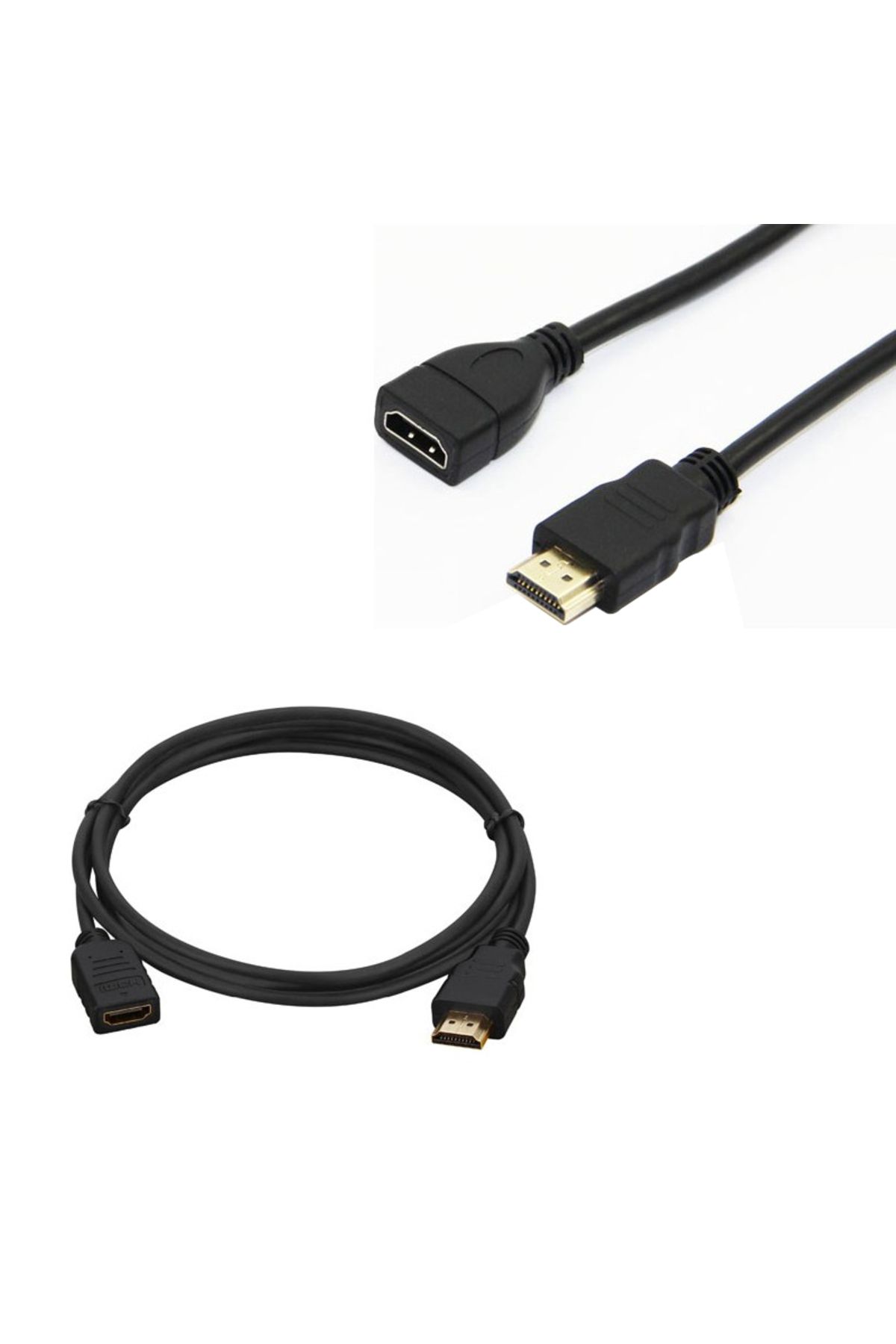 Lunaross HDMI KABLO ERKEK DİŞİ GOLD UÇLU 25 CM UZATMA (MİNİ HD REC. İÇİN) (4914)