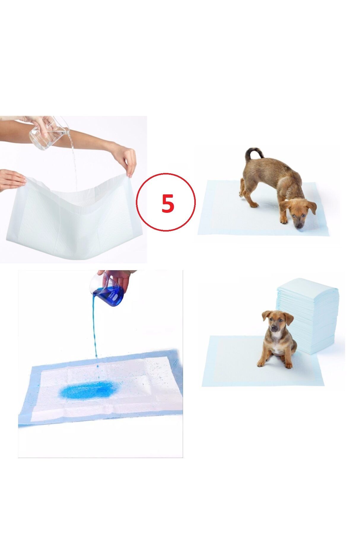 BYR Fırsat Byr Yıkanabilir Köpek Çiş Pedi - 90 X 60 Cm 5Li Paket (8585) Yeni