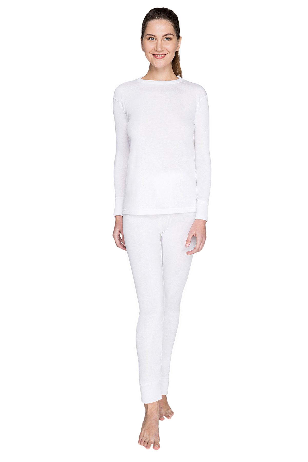 THERMOFORM-Active Adult Thermal Underwear Set White 3