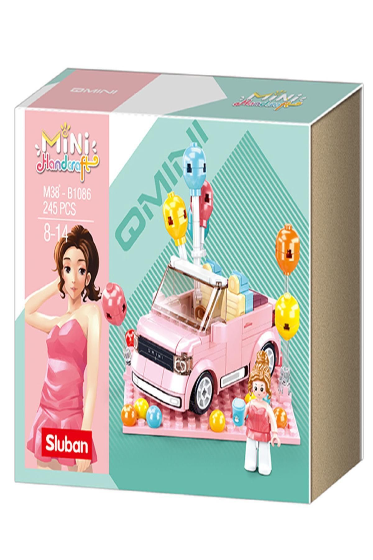 Nextpage Sluban Mini Handcraft Party Car_ Pembe 1016000264000